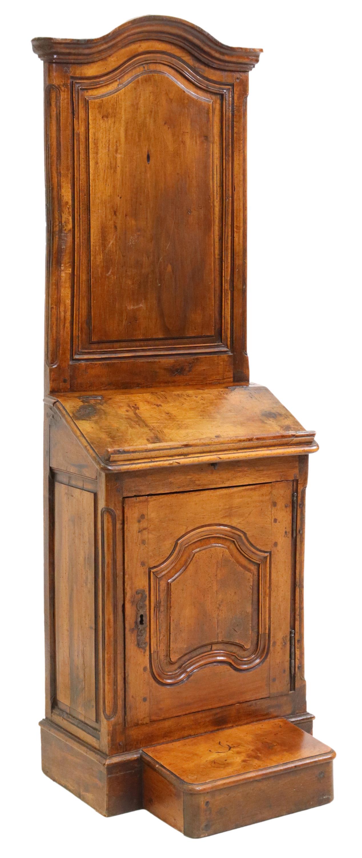 FRENCH PRIE-DIEU/ PRAYER KNEELER CABINET, 19TH C. (1 of 4)