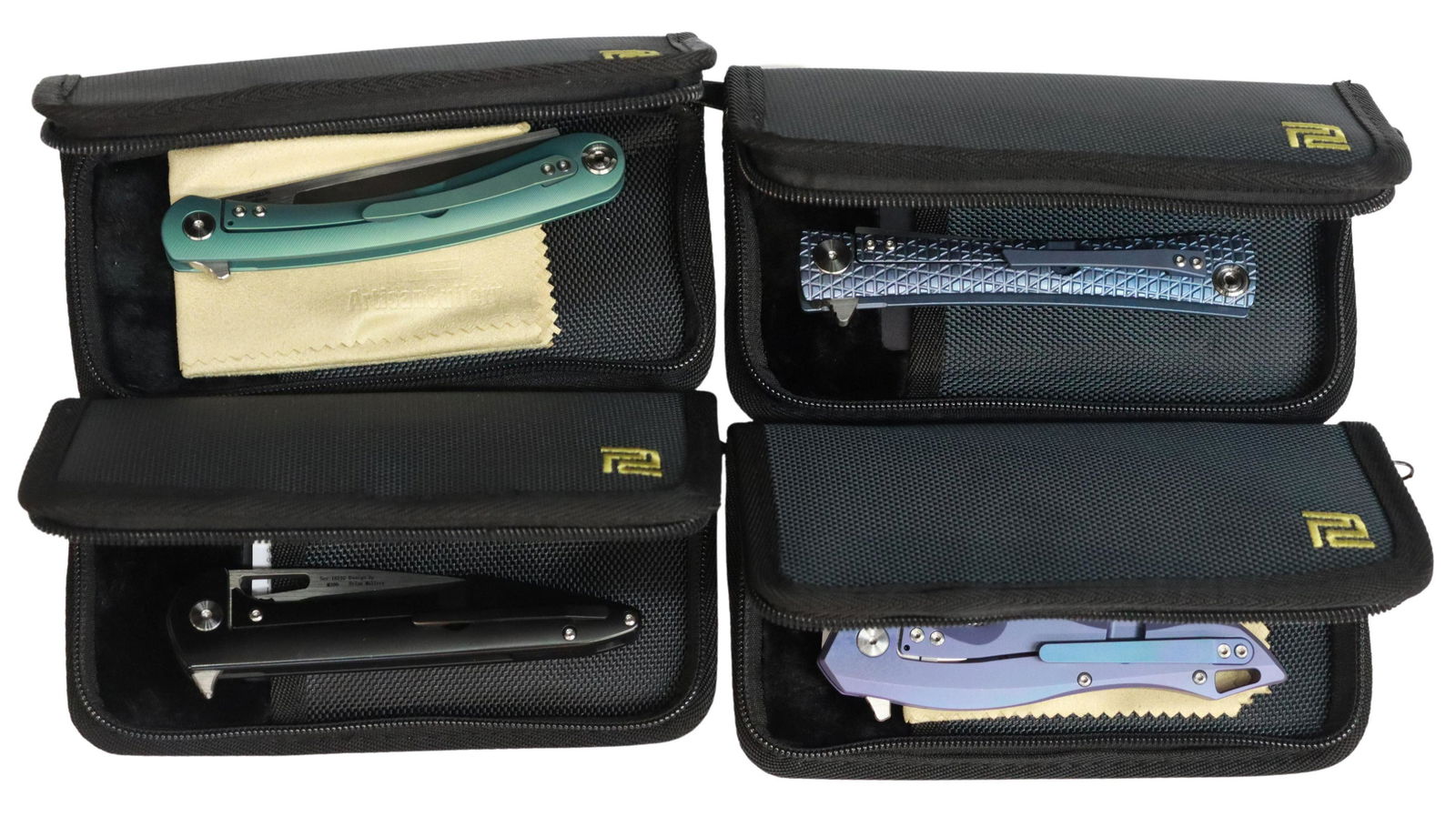 (4) ARTISAN CUTLERY FLIPPER KNIVES, NEW IN BOX (1 of 6)