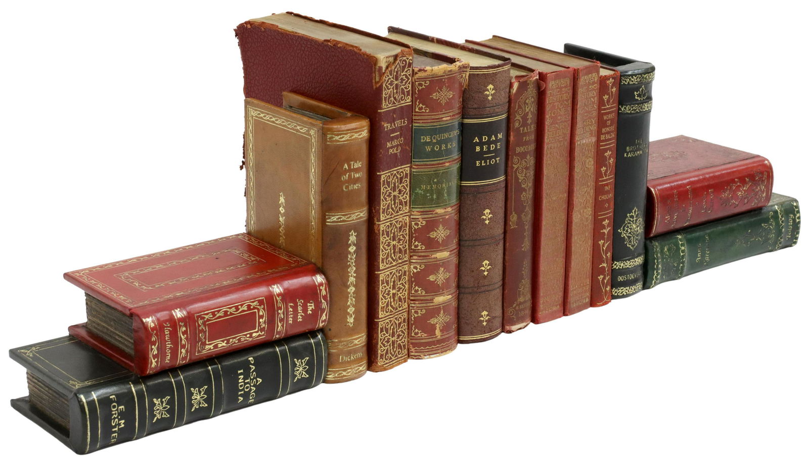 (9) BOOKS & BOOK-FORM BOOKENDS, FICTION & TRAVEL (1 of 6)