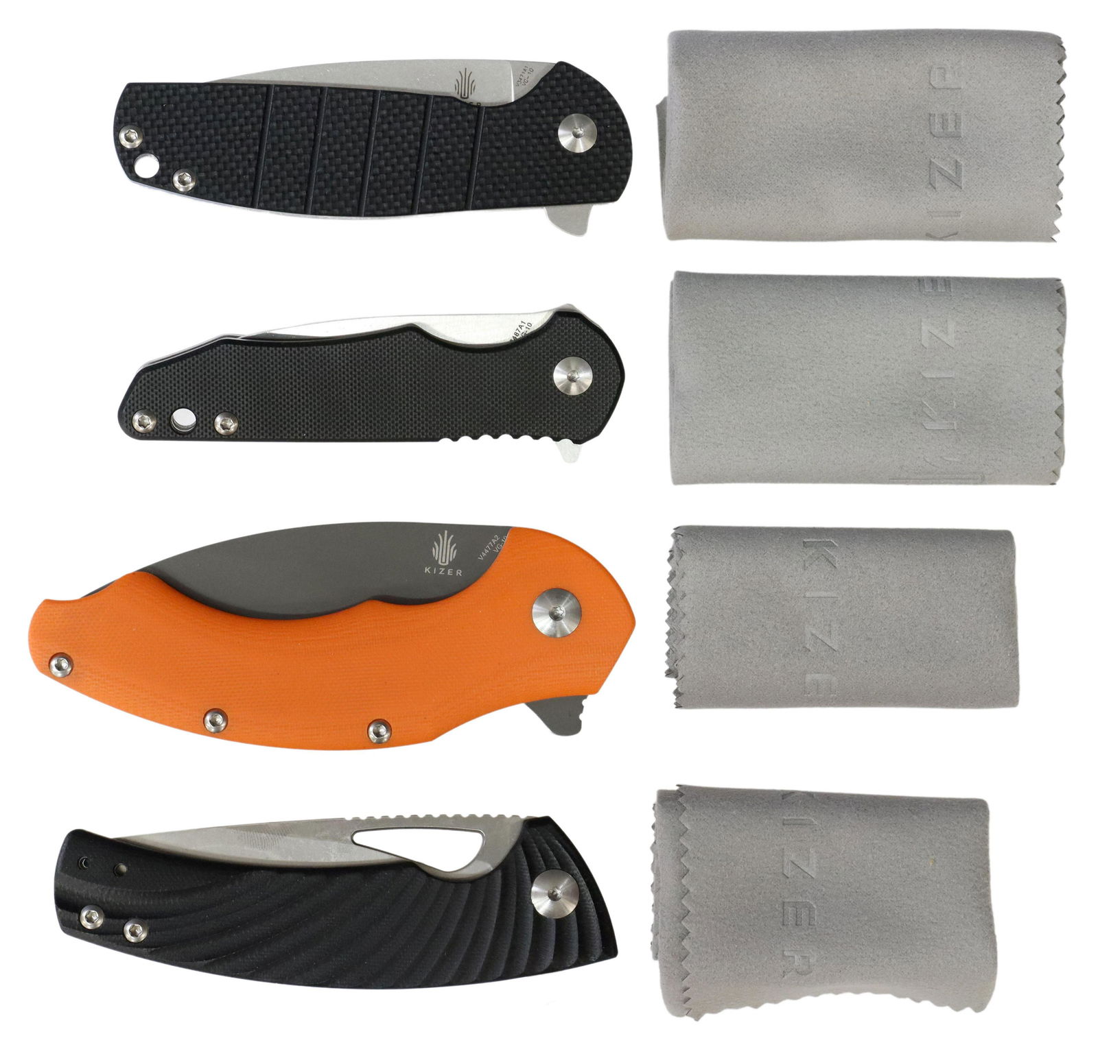 (4) KIZER FLIP POCKET KNIVES, NEW IN BOX (1 of 4)