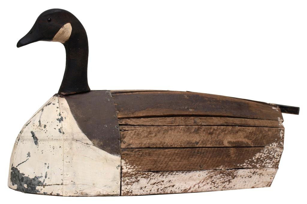 75 PRIMITIVE HAND MADE WOOD CANADIAN GOOSE DECOY Jun 26, 2011