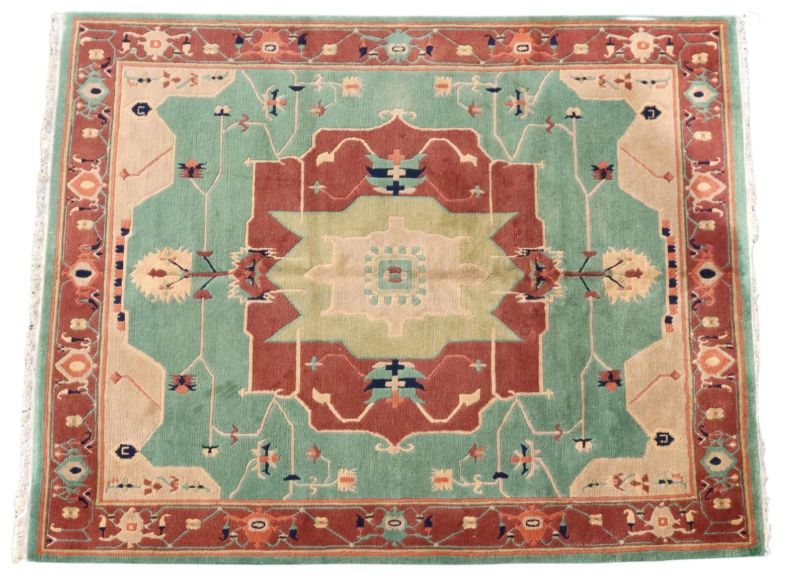 HAND-TIED TUFENKIAN RUG, NEPAL, 10'1" X 8'1": Hand-tied Tufenkian rug, Nepal, approx 10'1"l, 8'1"w Start Price: $350.00