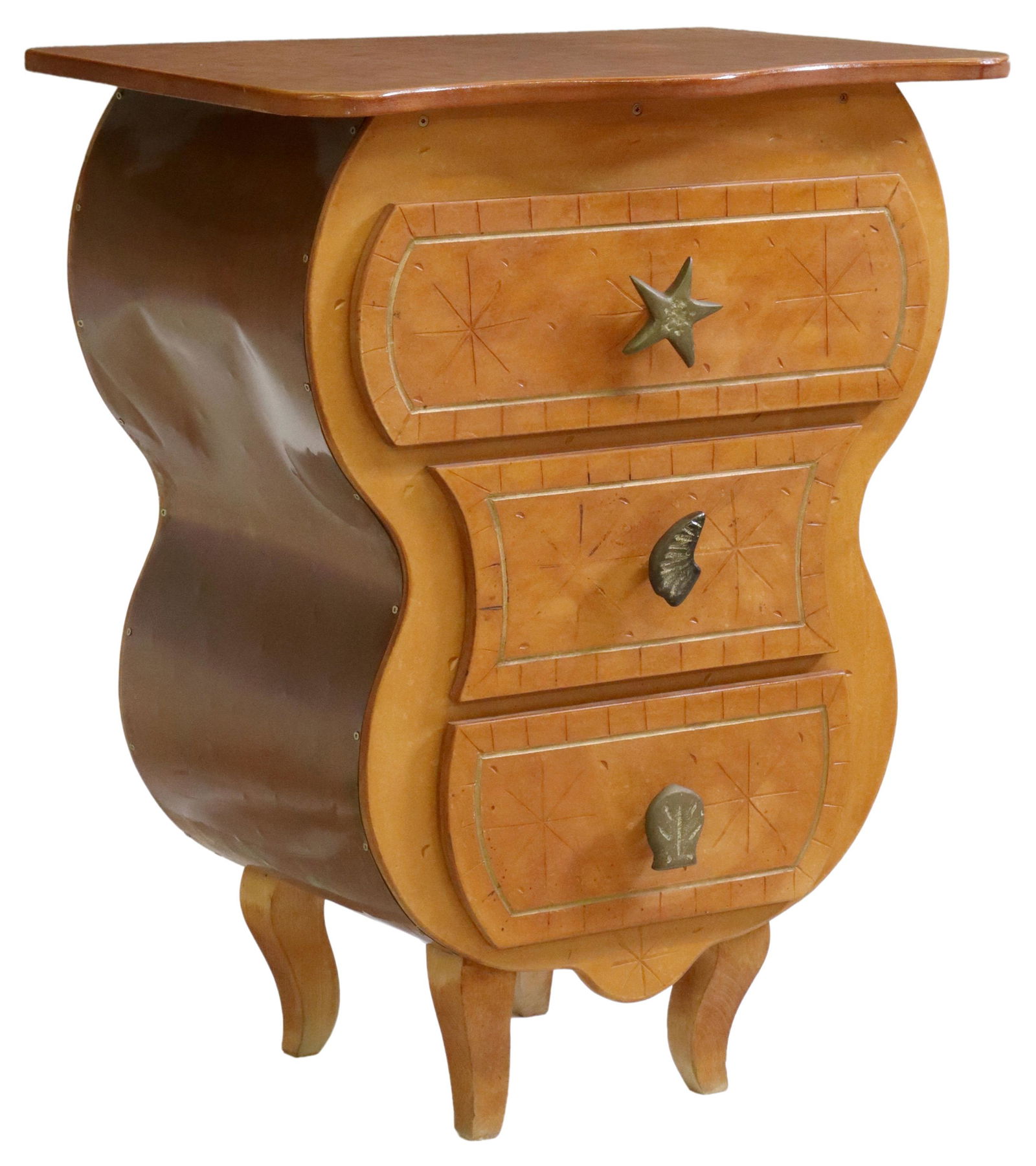 CONTEMPORARY SIDE TABLE WITH THREE DRAWERS (1 of 5)