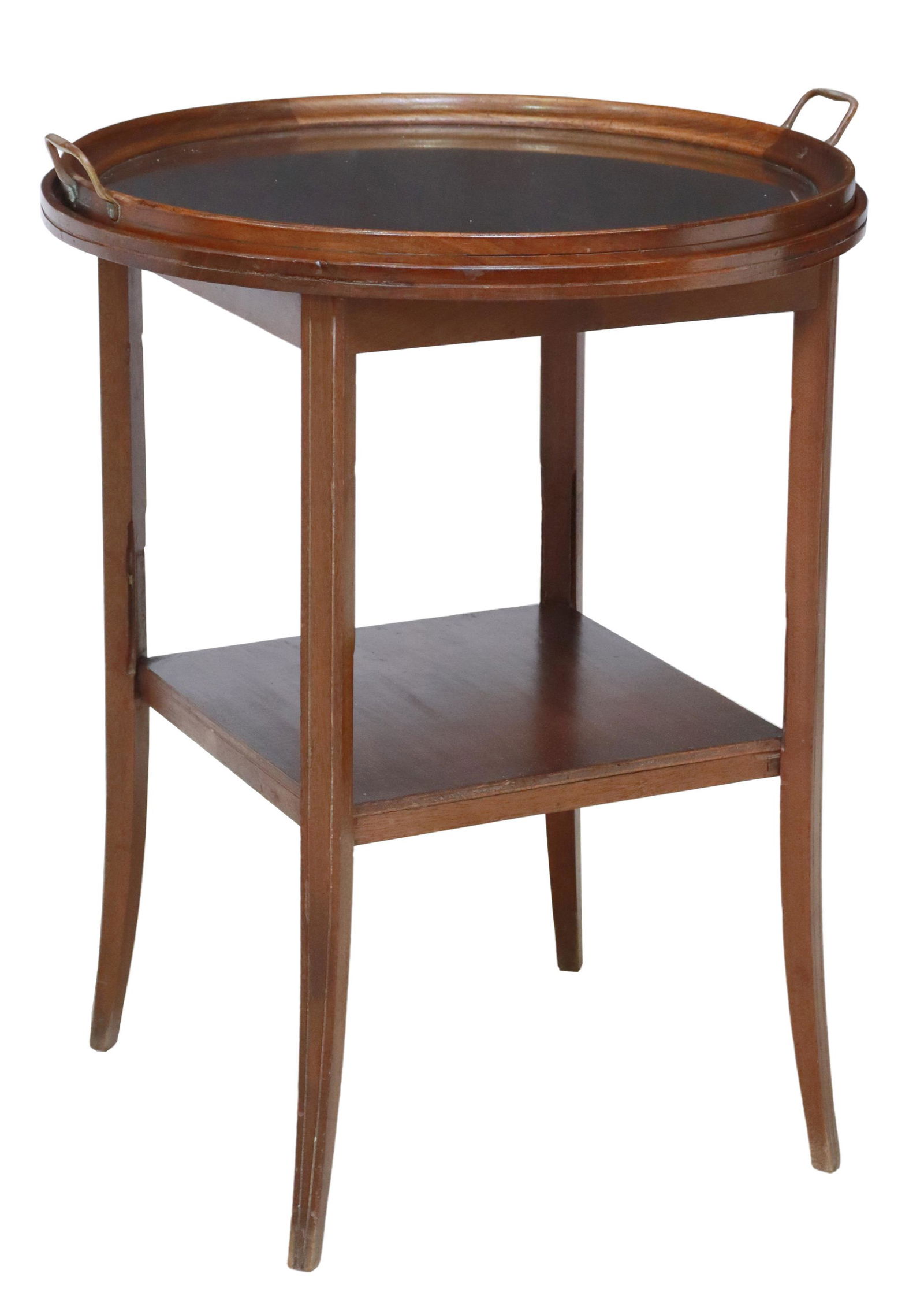 FRENCH ART NOUVEAU SERVING TRAY TABLE (1 of 5)