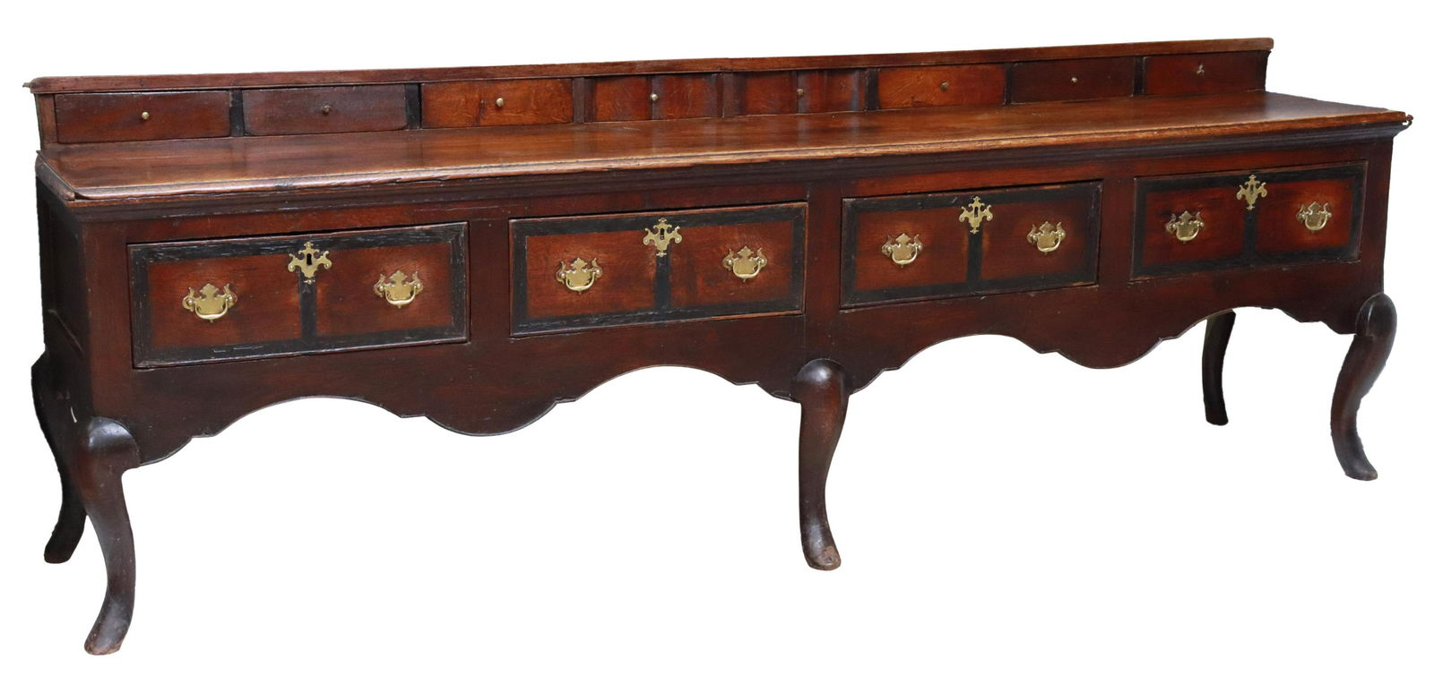 ENGLISH GEORGIAN PERIOD OAK KITCHEN DRESSER BASE (1 of 5)