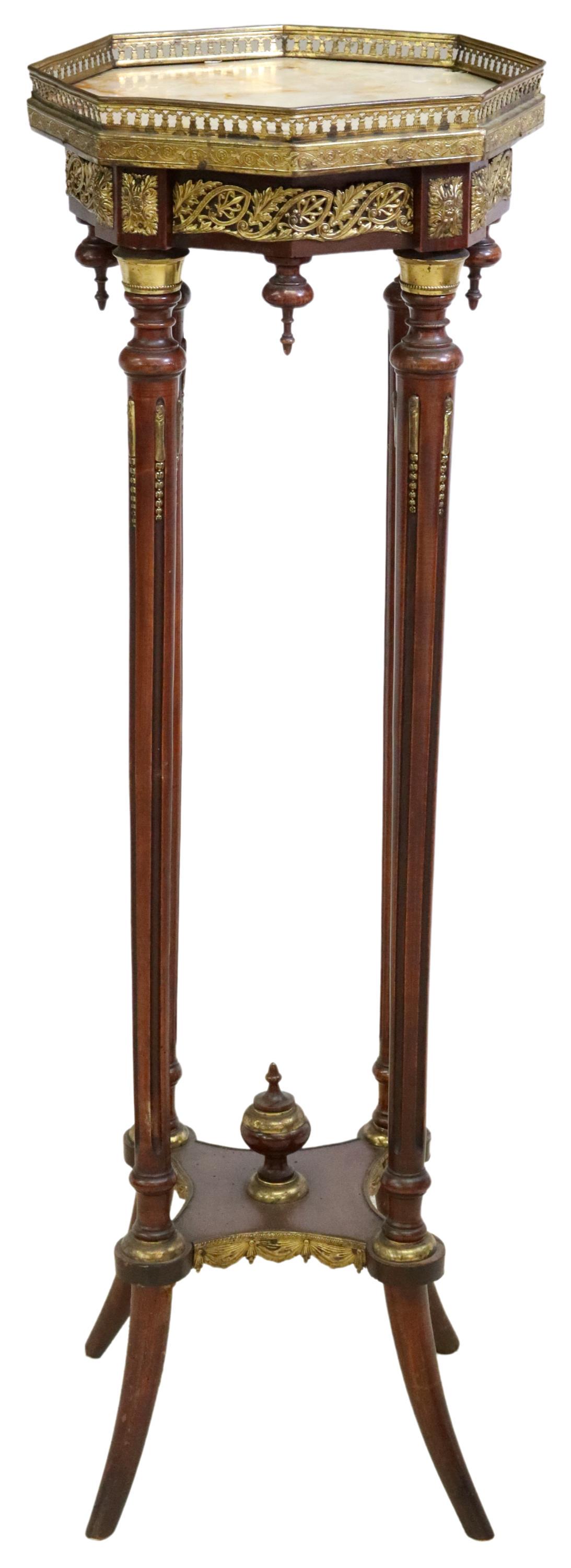 FRENCH NAPOLEON III PERIOD ONYX-TOP STAND (1 of 5)