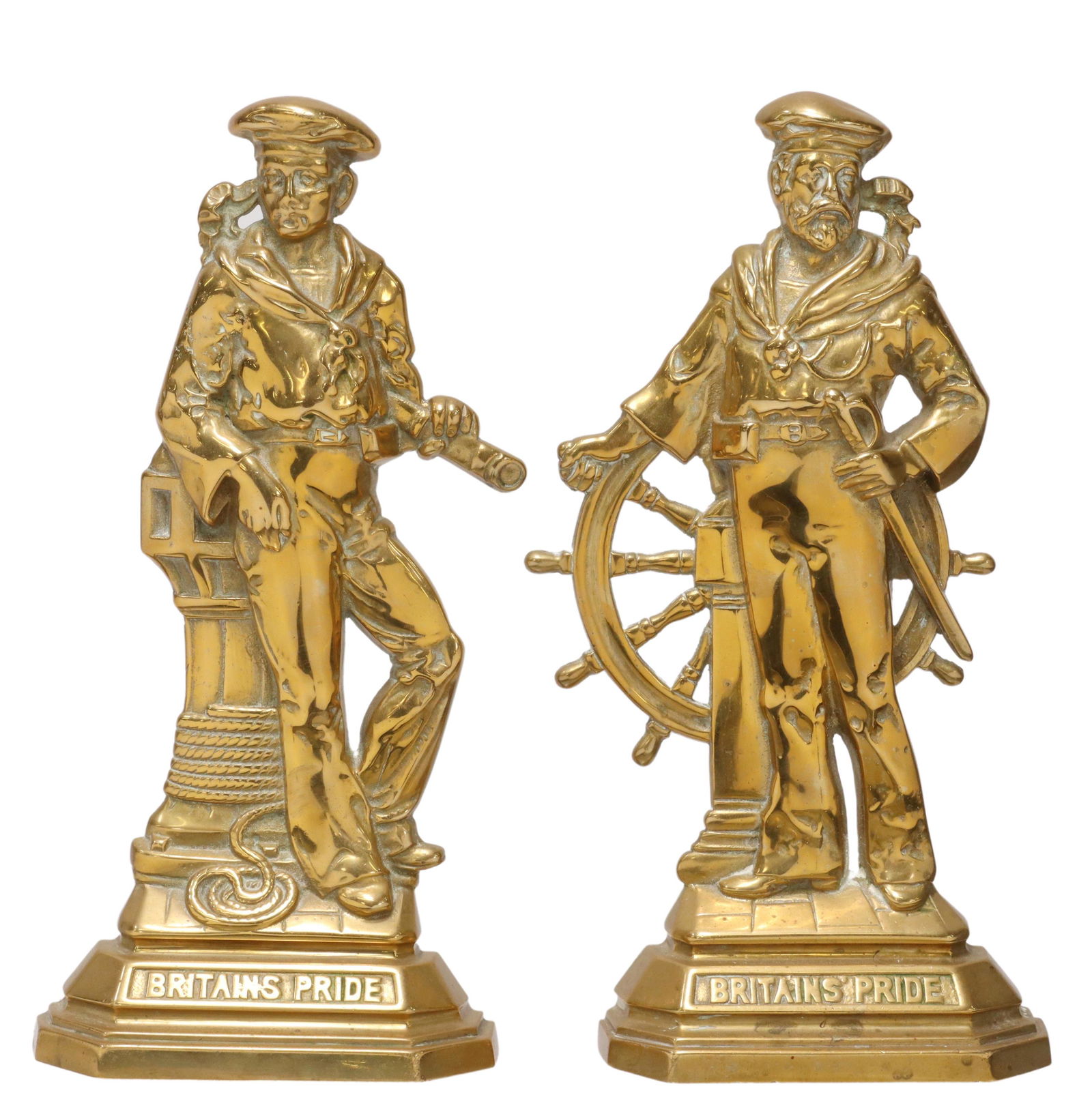 (2) ENGLISH BRASS SAILORS FIRESIDE ORNAMENTS (1 of 3)