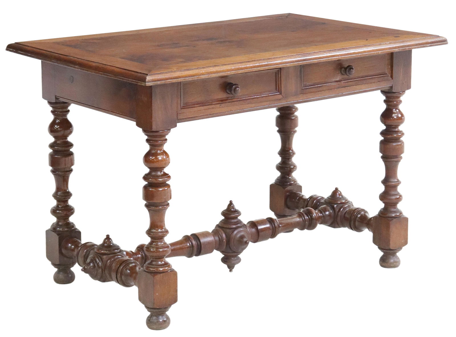 FRENCH LOUIS XIII STYLE WALNUT WRITING TABLE (1 of 5)