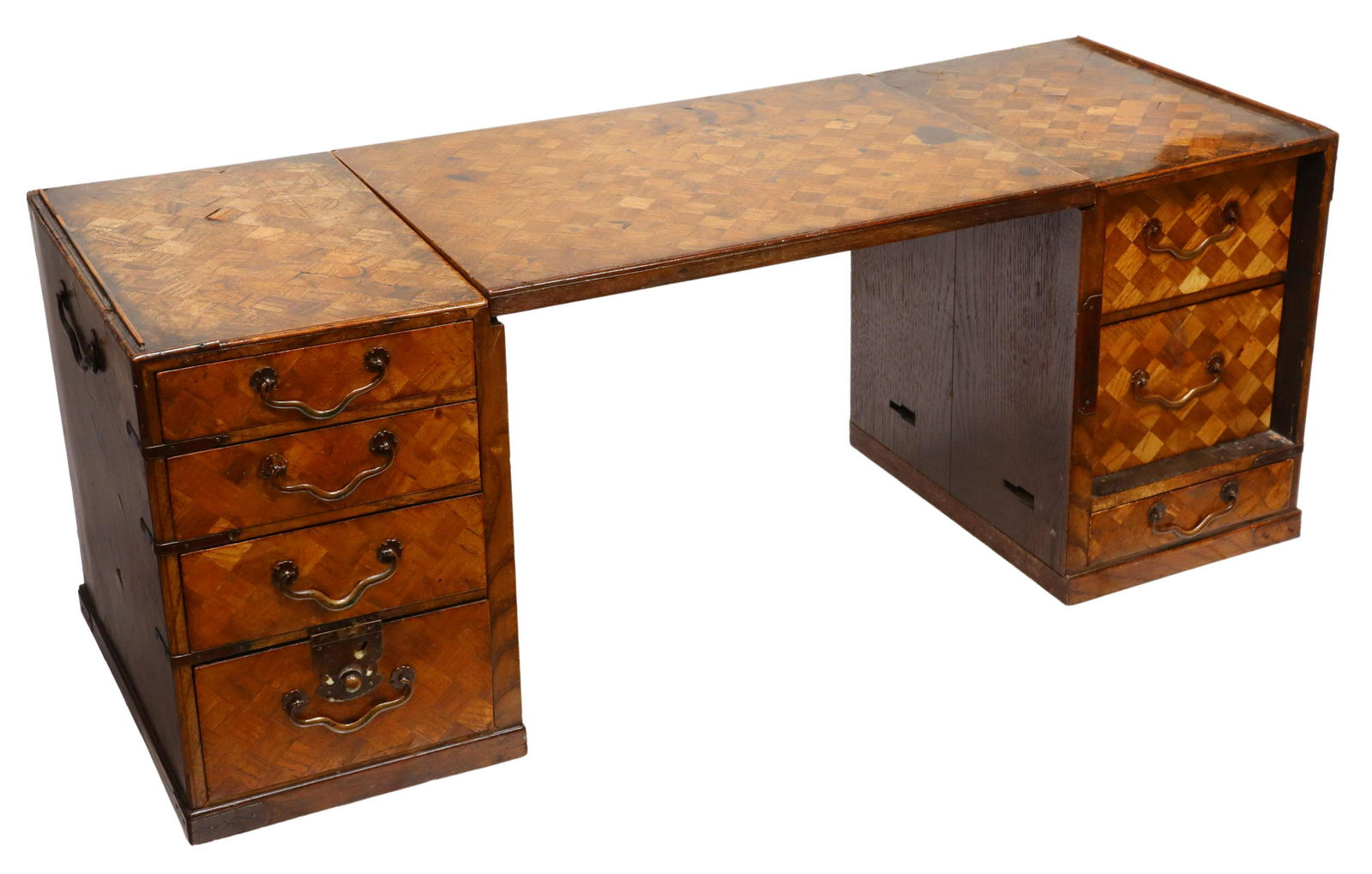 JAPANESE PARQUETRY TRAVELING WRITING DESK (1 of 6)