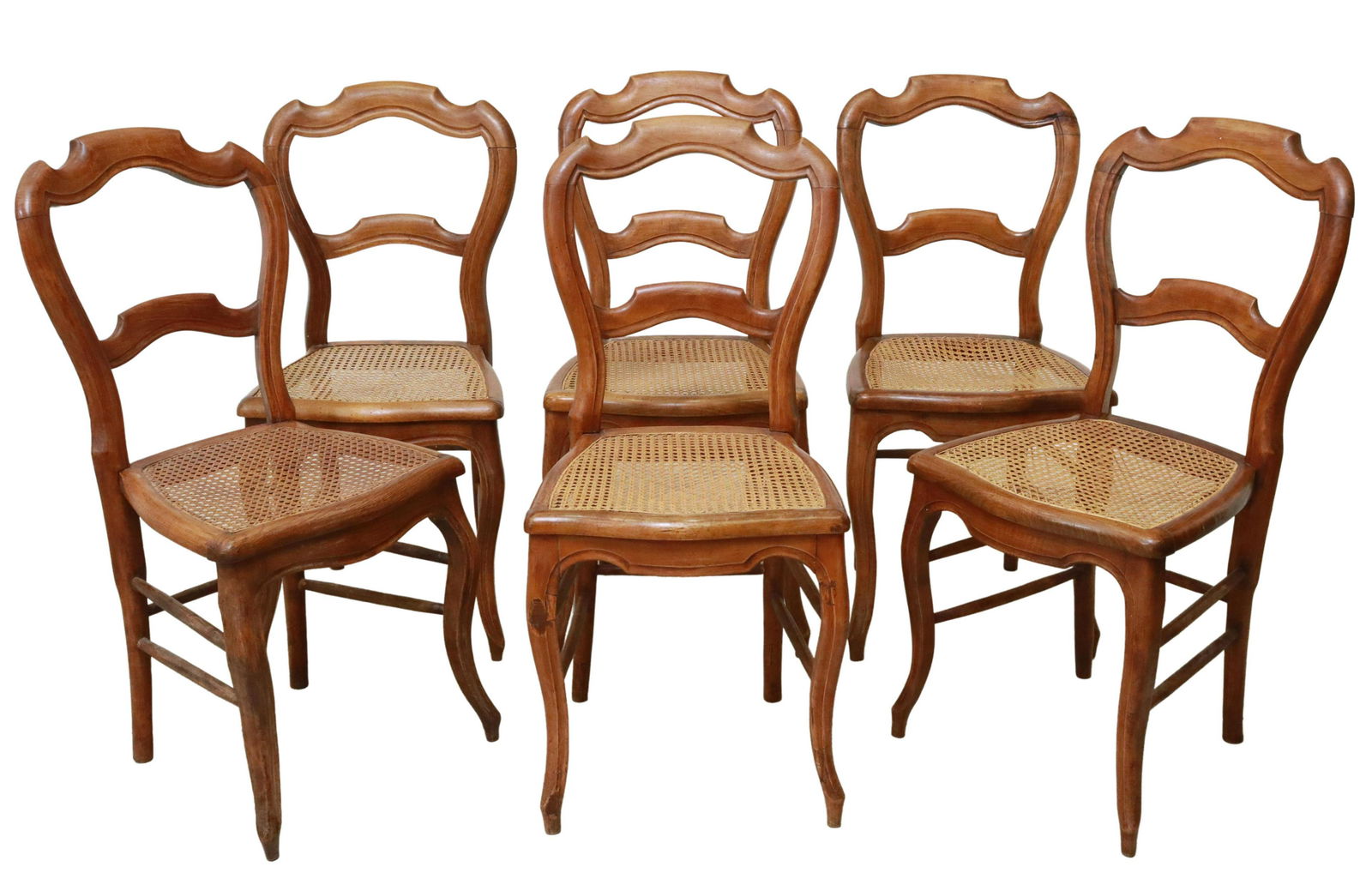 (6) FRENCH LOUIS PHILIPPE PERIOD CANE SIDE CHAIRS (1 of 5)