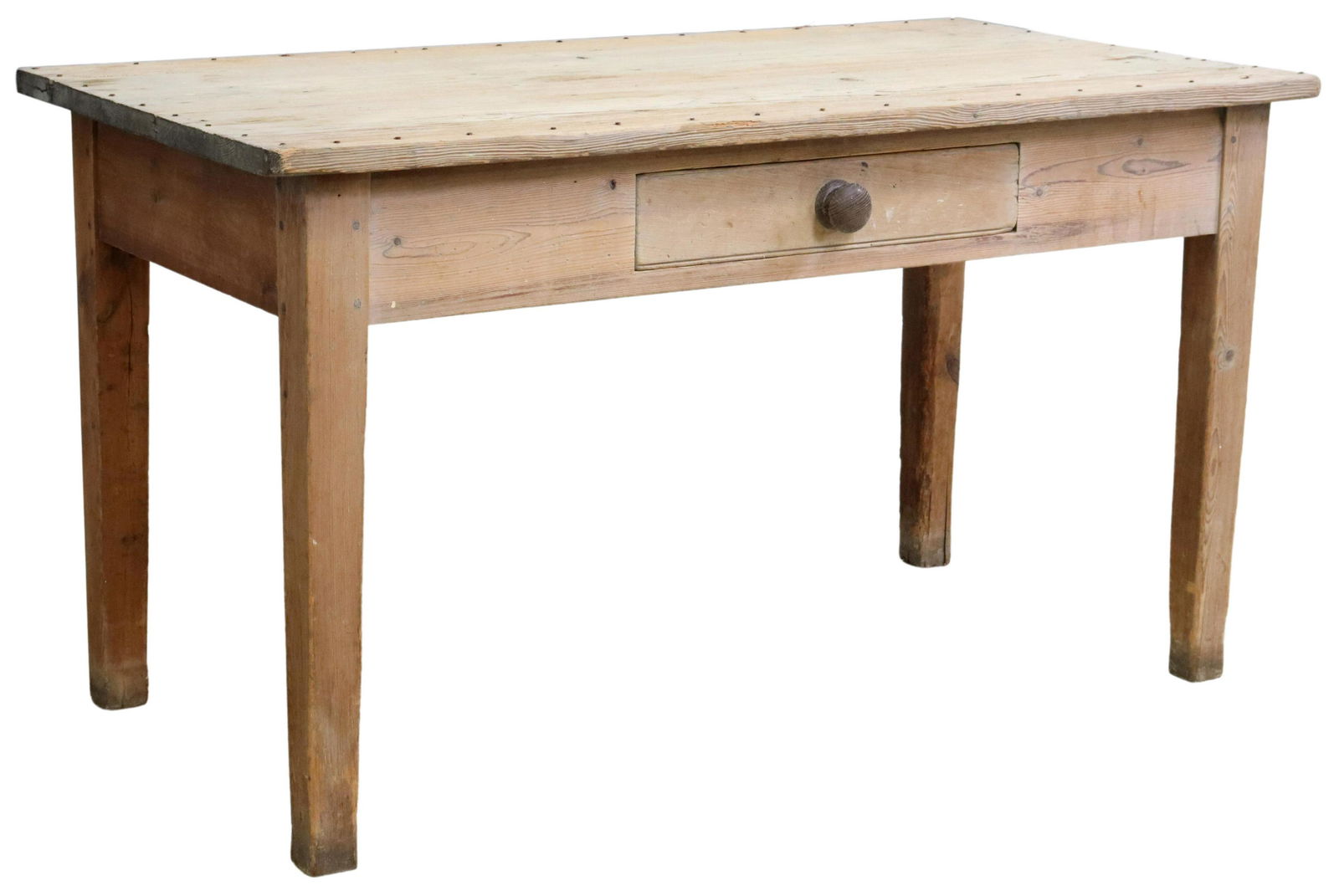 ENGLISH VICTORIAN PINE KITCHEN WORK TABLE (1 of 5)