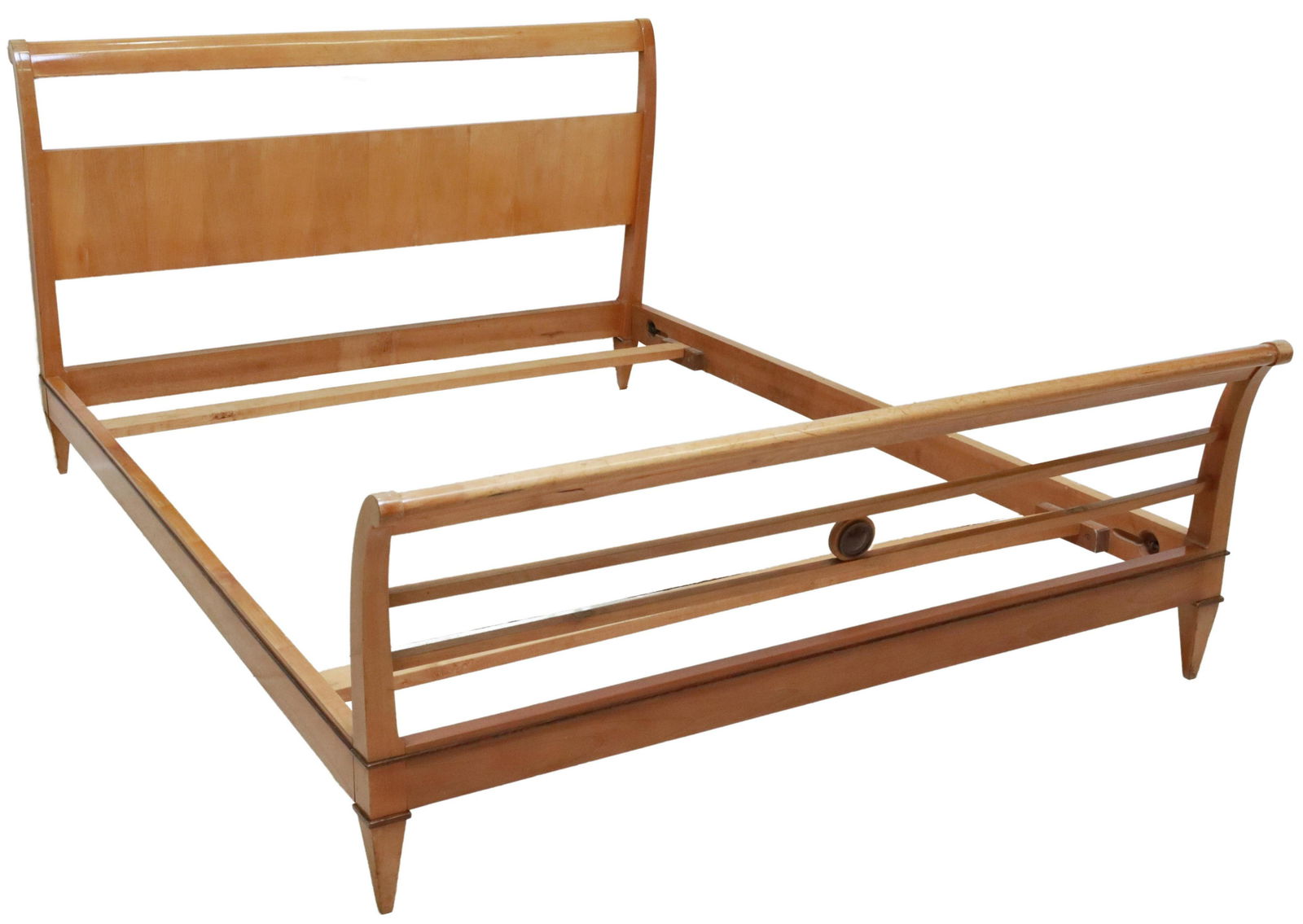 FRENCH DIRECTOIRE STYLE FRUITWOOD BED (1 of 2)