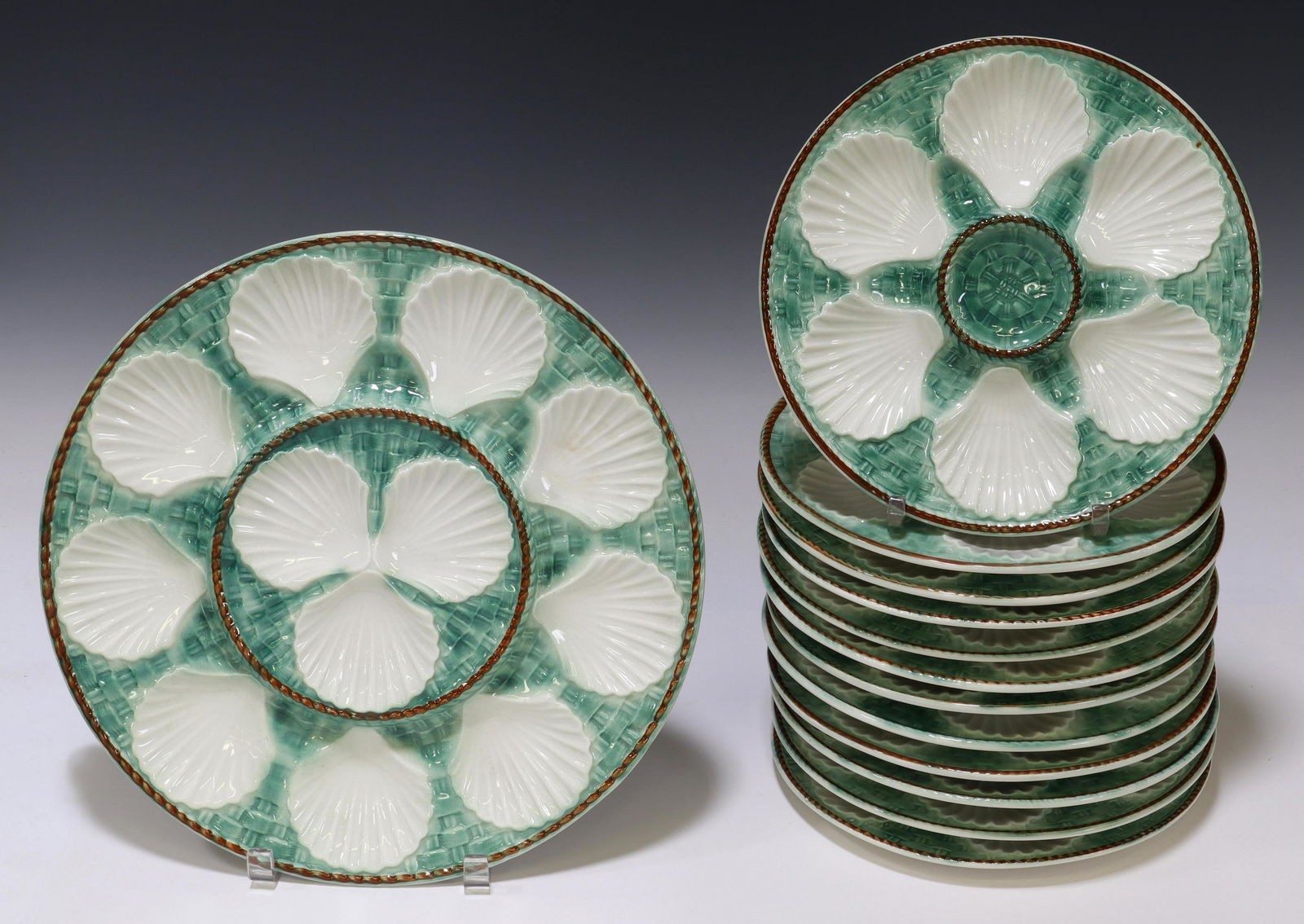 (13) FRENCH FAIENCE OYSTER SERVICE (1 of 3)
