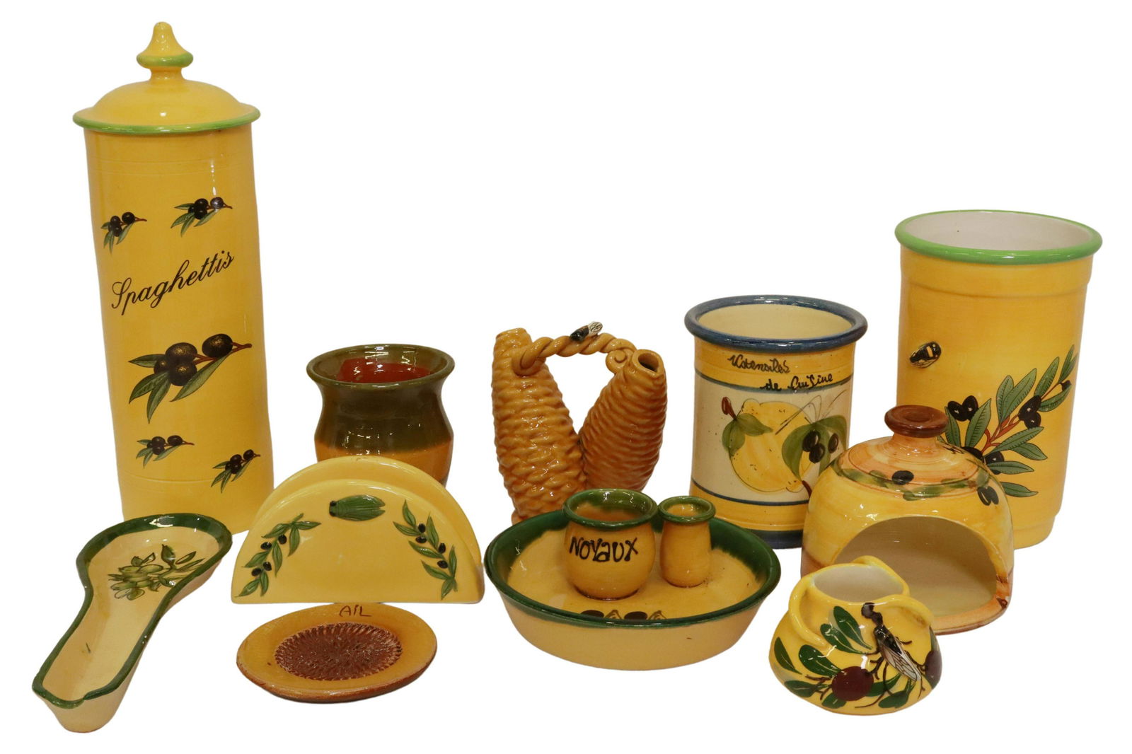 (11) FRENCH PROVINCIAL GLAZED CERAMIC TABLEWARES (1 of 2)