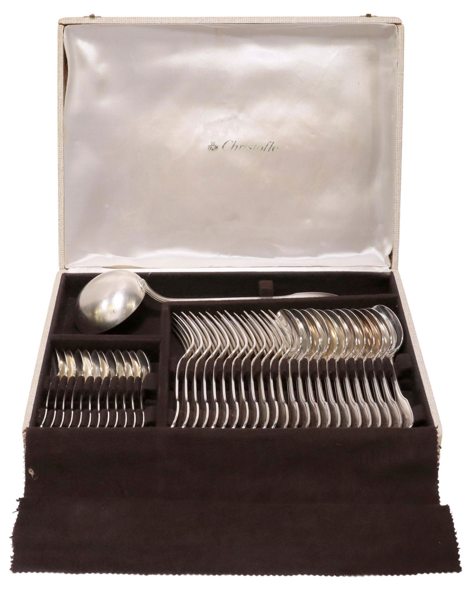 (37) CHRISTOFLE VENDOME SILVERPLATE FLATWARE SET (1 of 5)