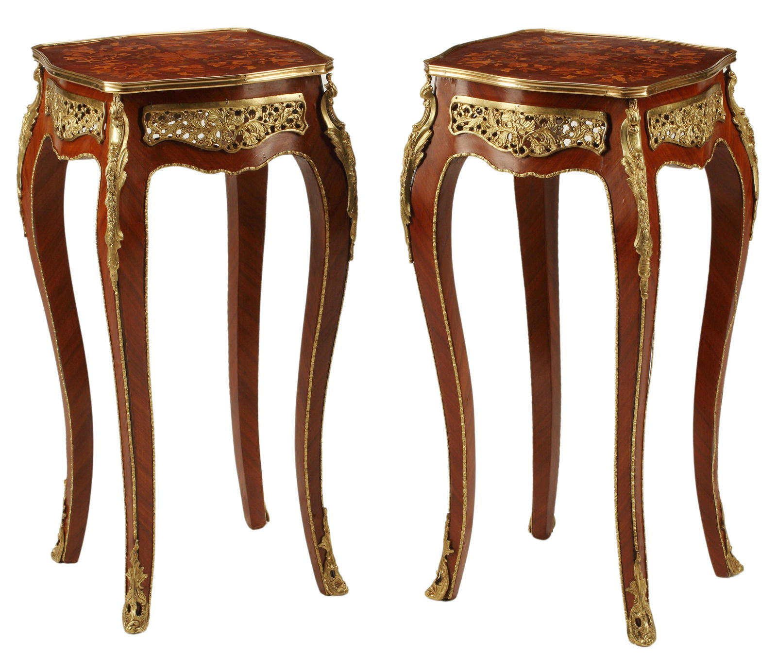 (2) LOUIS XV STYLE ORMOLU MOUNTED SIDE TABLES (1 of 3)