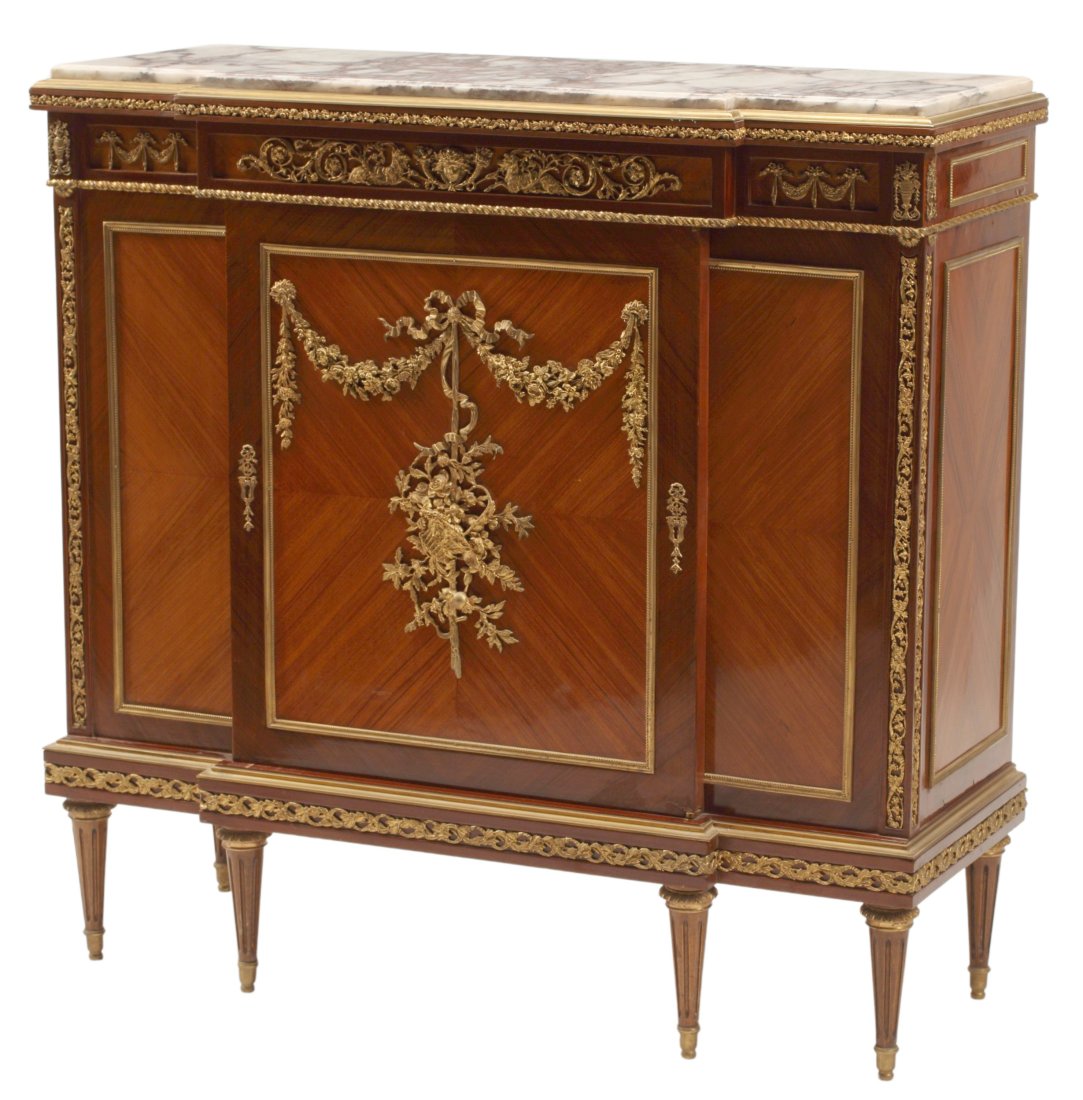 LOUIS XVI STYLE ORMOLU MOUNTED CABINET (1 of 4)