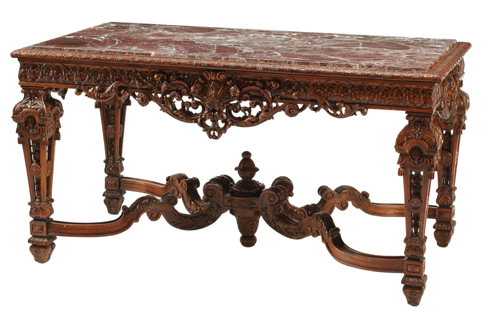 REGENCE STYLE MARBLE-TOP SALON TABLE (1 of 4)