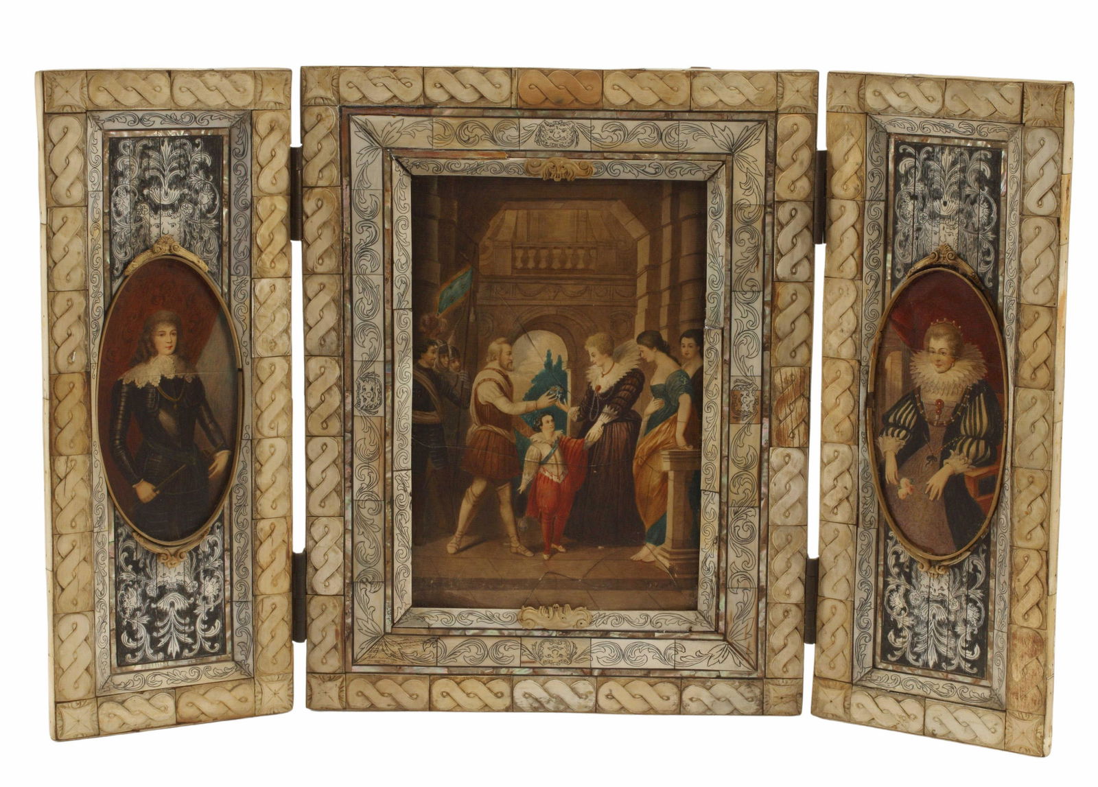 ITALIAN GRAND TOUR PAINTED TRIPTYCH (1 of 4)