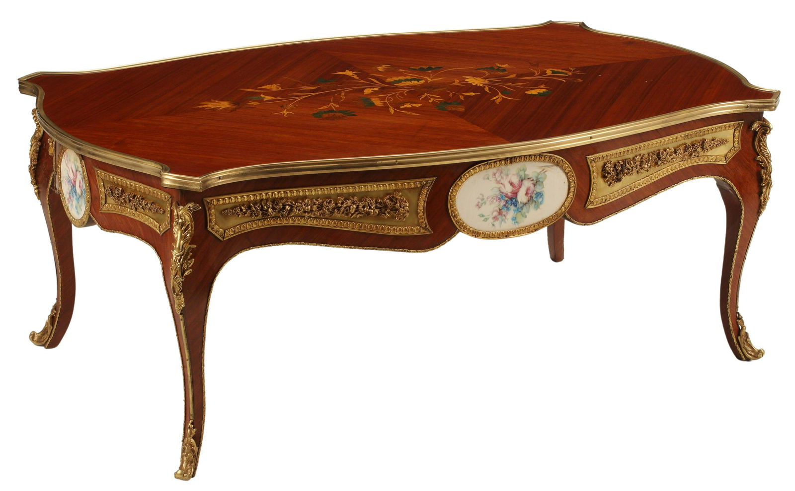 LOUIS XV STYLE ORMOLU MOUNTED COFFEE TABLE (1 of 4)