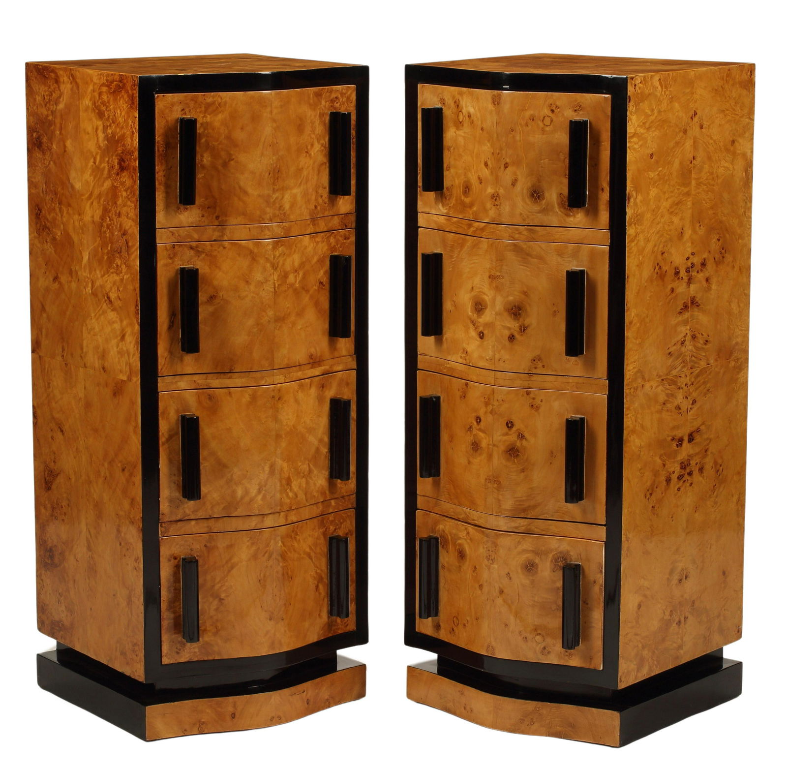 (2) ART DECO STYLE TALL CHEST OF DRAWERS (1 of 4)