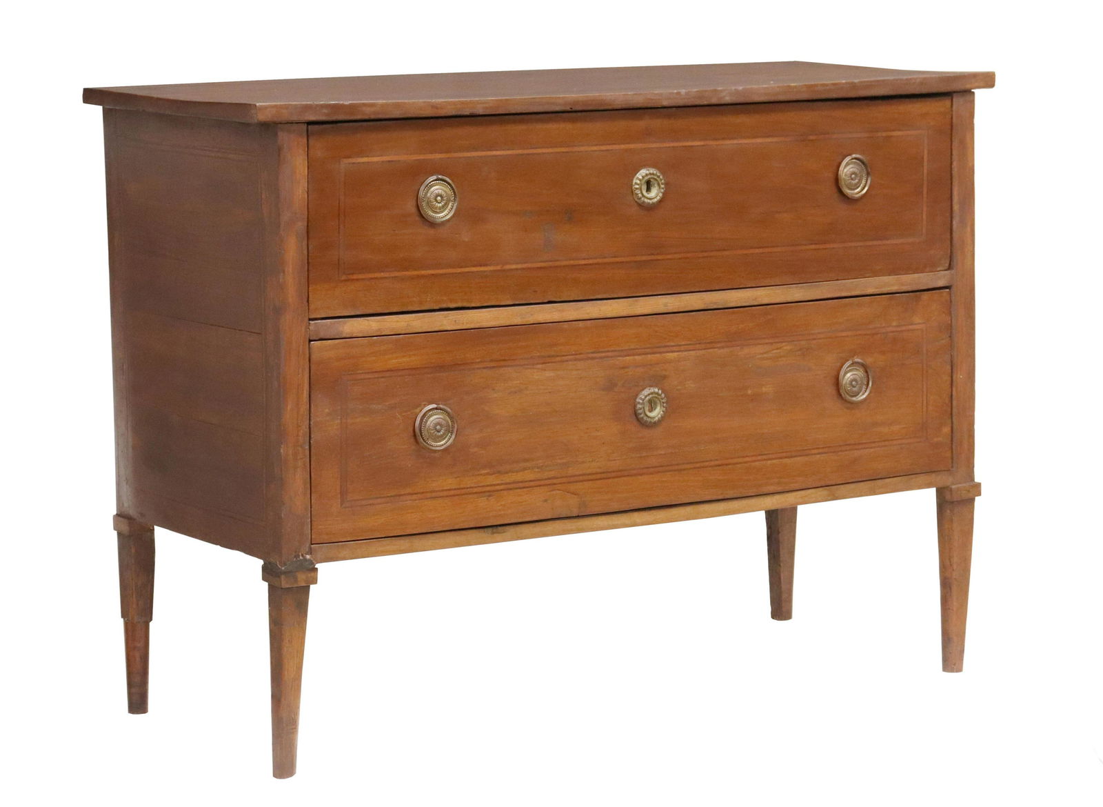 ITALIAN NEOCLASSICAL TWO-DRAWER COMMODE, 19TH C. (1 of 5)
