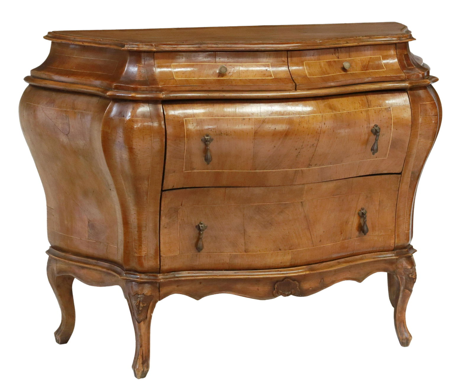 ITALIAN BOMBE FOUR-DRAWER COMMODE (1 of 5)