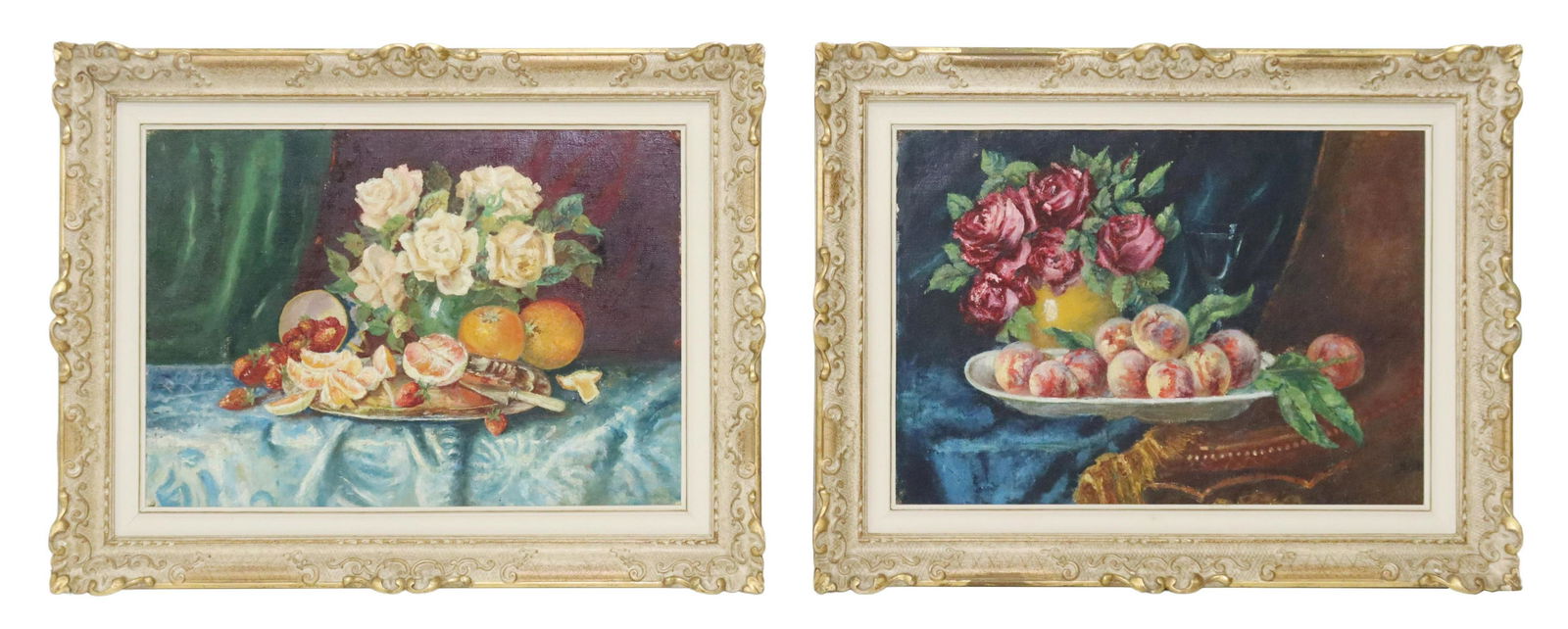 (2) FRAMED ITALIAN SCHOOL STILL LIFE PAINTINGS (1 of 5)