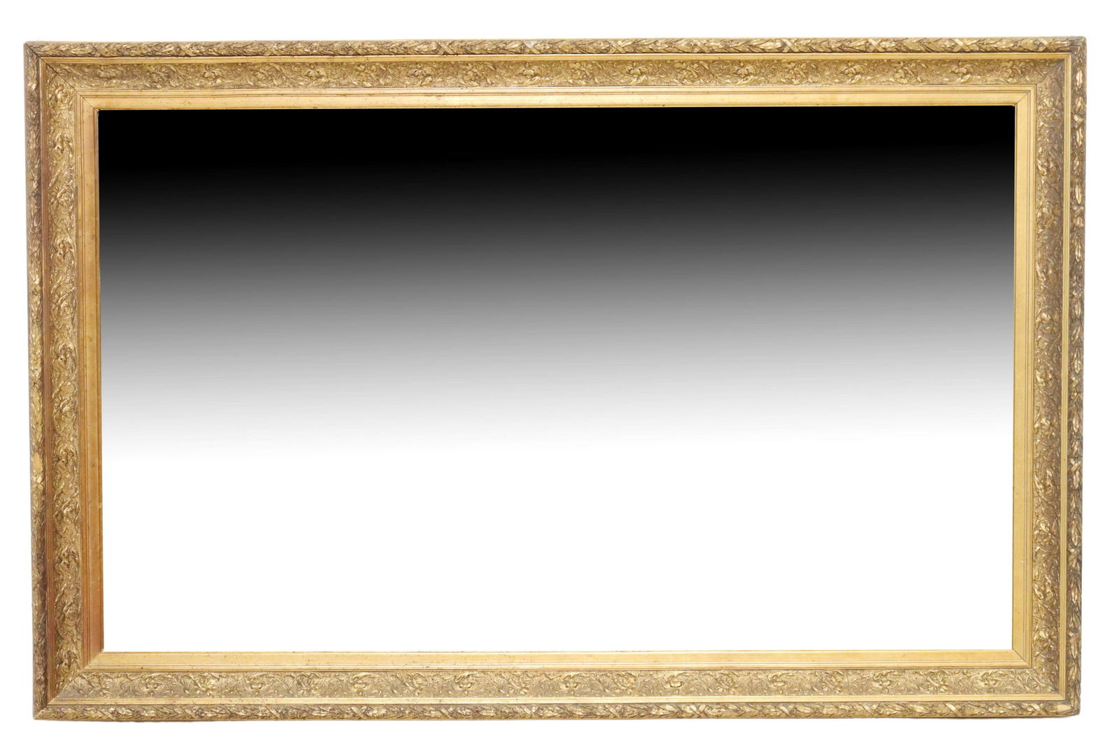 LOUIS XVI STYLE GILT PAINTED FOLIATE WALL MIRROR (1 of 4)