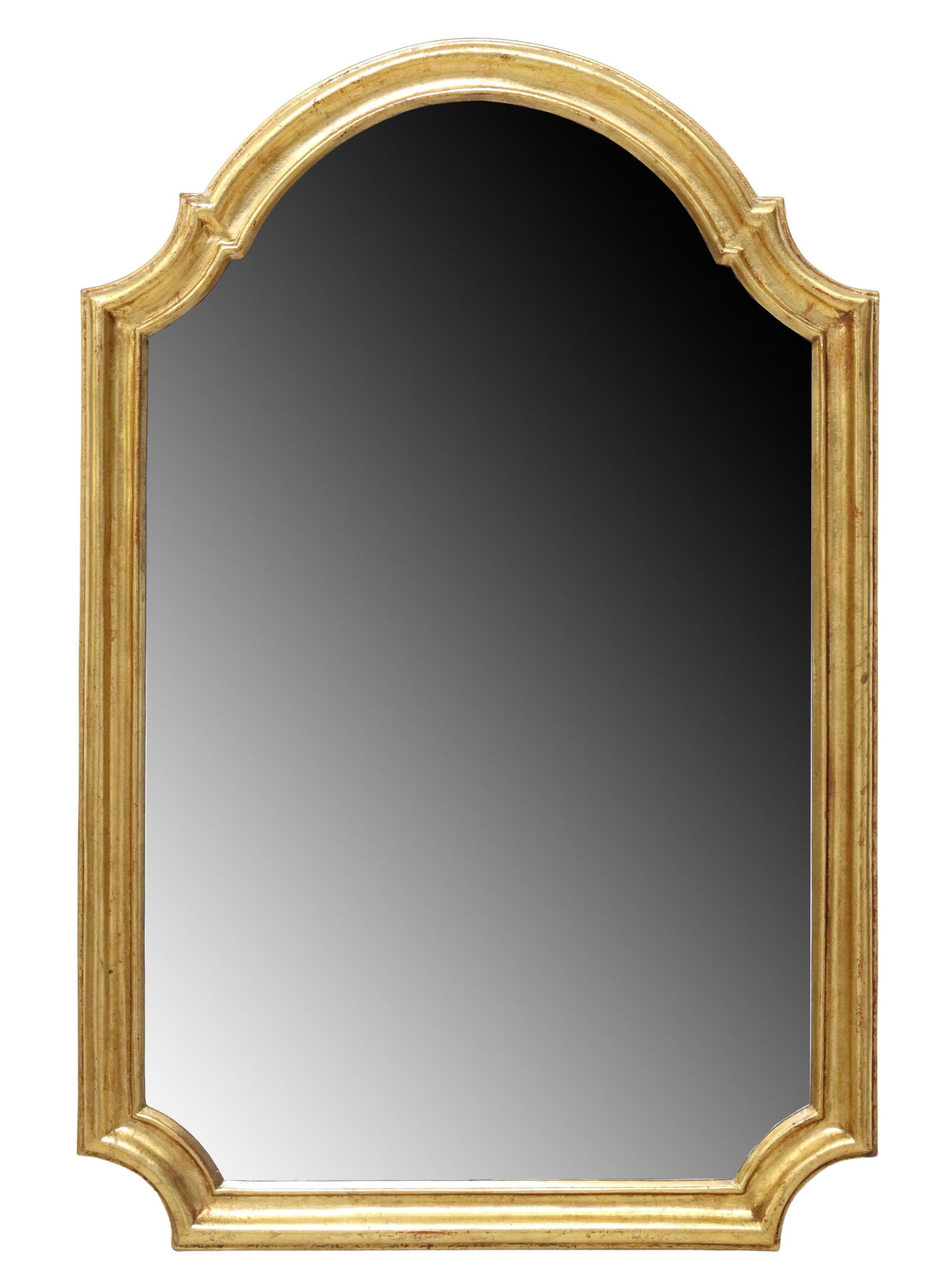 FRENCH GILTWOOD SHAPED MIRROR (1 of 3)