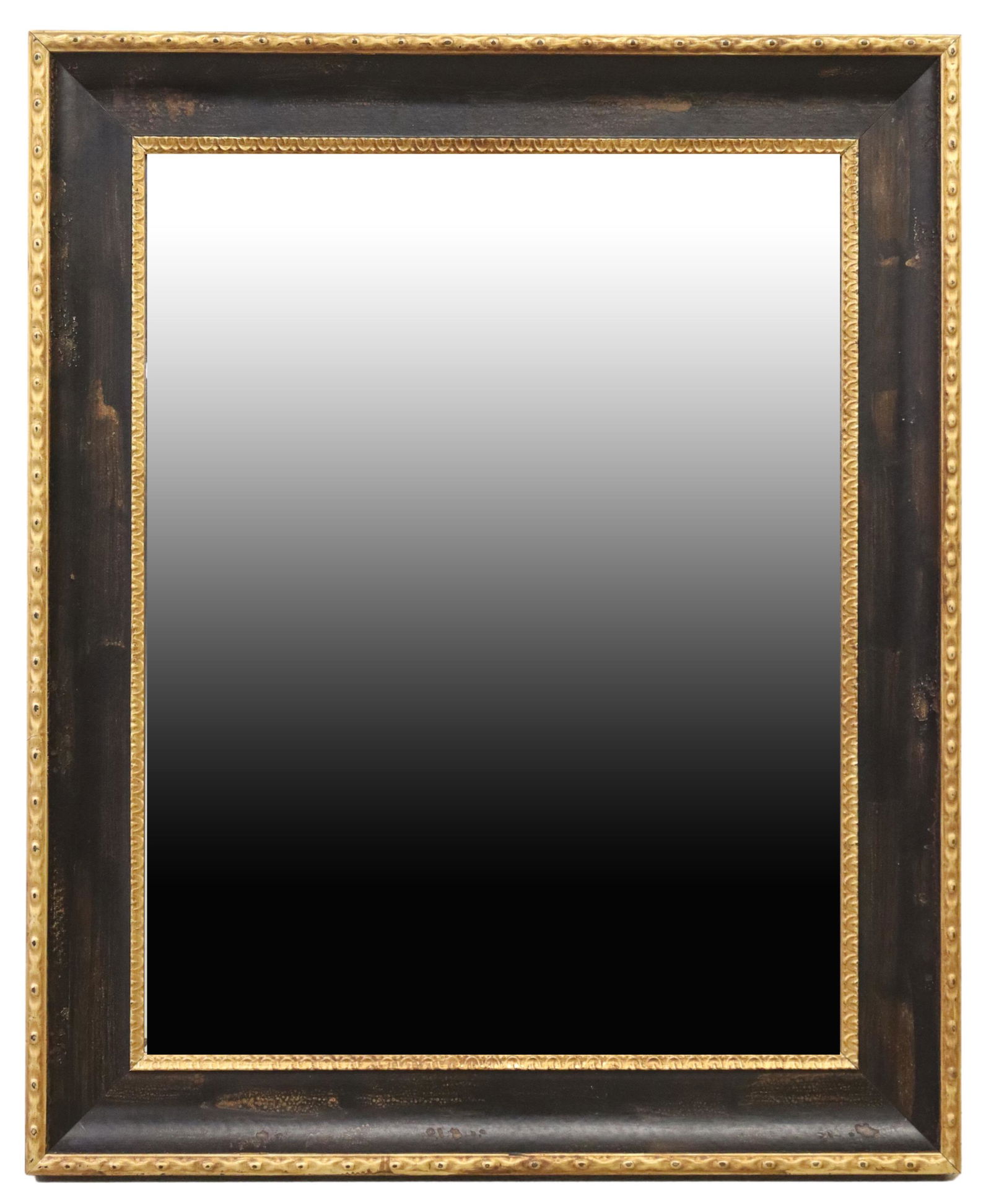 CARVED & GILT PAINTED WOOD BEVELED MIRROR (1 of 3)