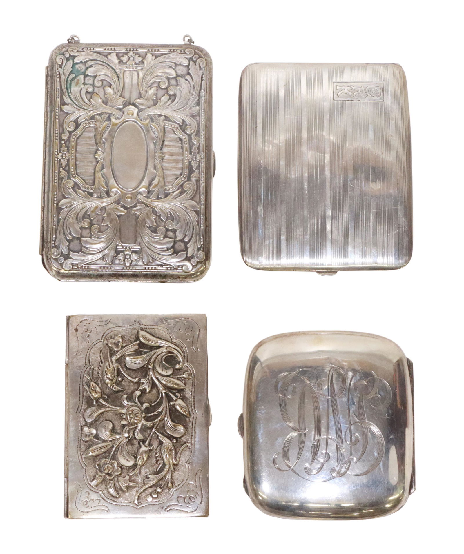 (4) STERLING SILVER & PLATE CARD & CIGARETTE CASES (1 of 3)