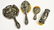 29: AMERICAN ART NOUVEAU FIGURAL STERLING DRESSER SET
