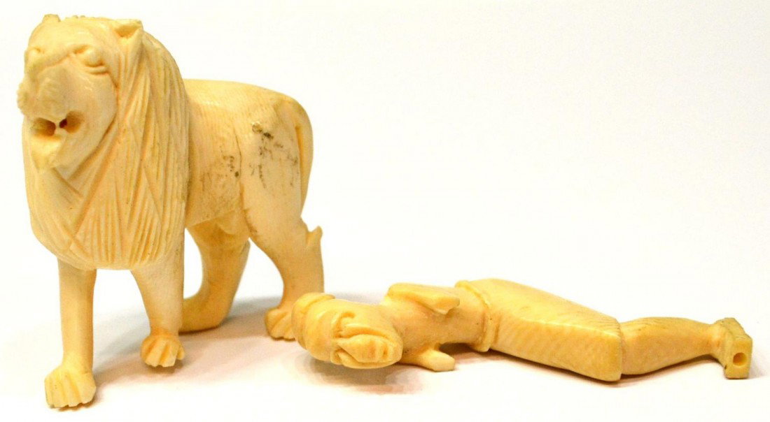 (5) CARVED IVORY NETSUKE & OKIMONO - 8