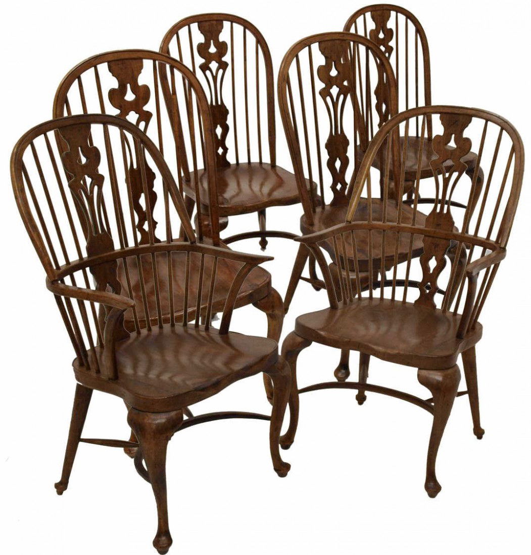 79 6 Ethan Allen Canterbury Windsor Chair Set Sep 25 2011