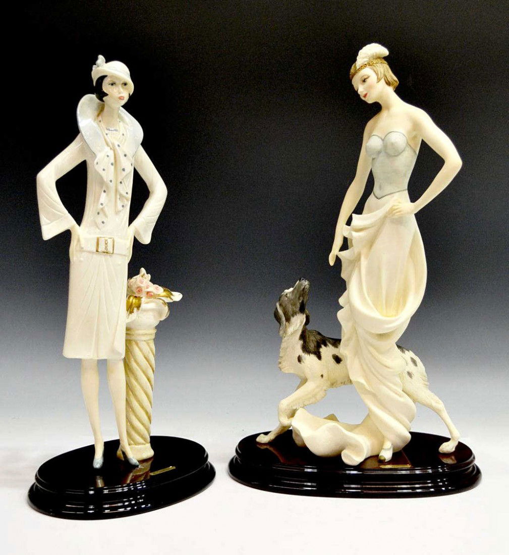 506 A SANTINI SCULPTURES, ART DECO STYLE BEAUTIES