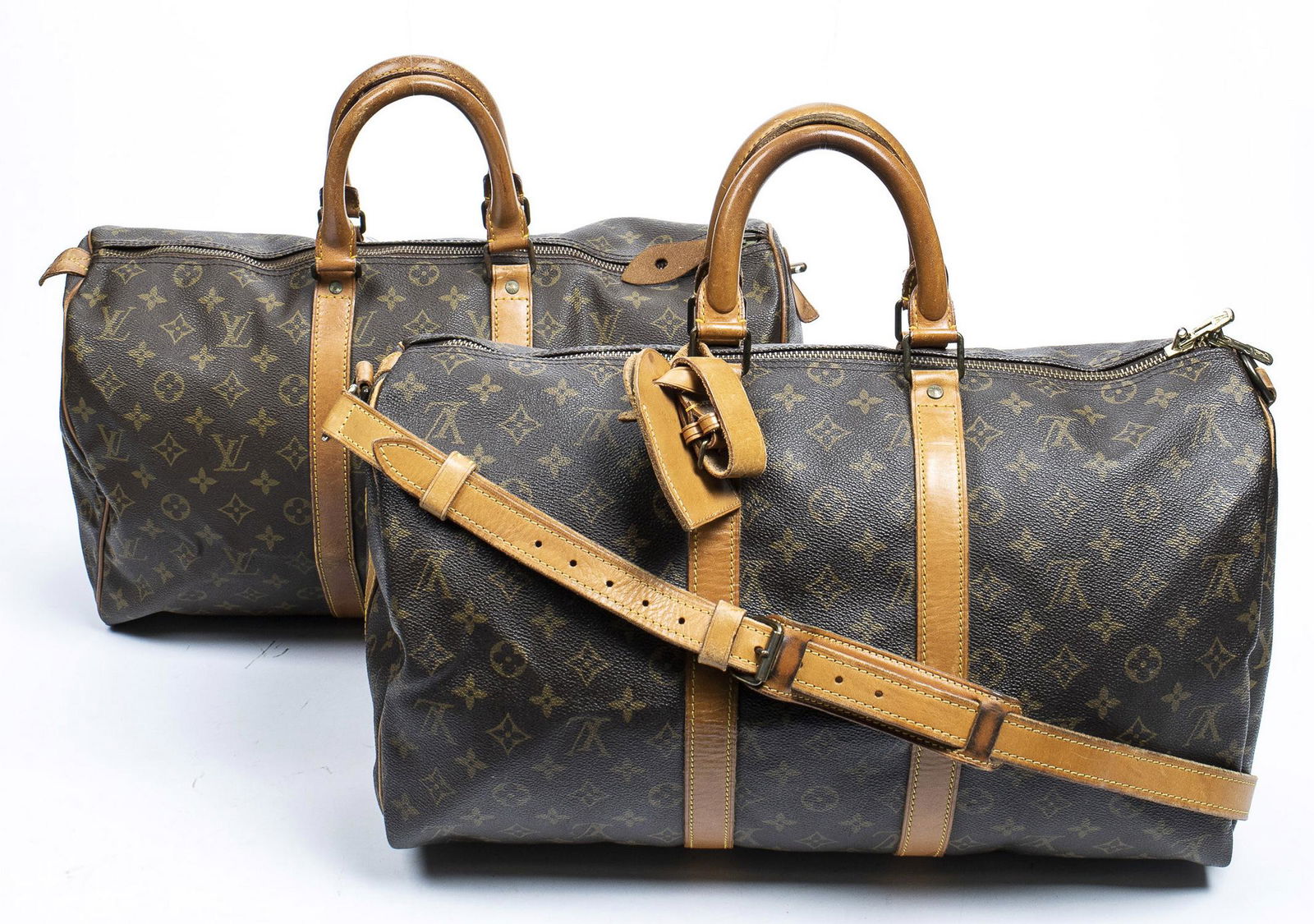 (2) LOUIS VUITTON 'KEEPALL 45' CANVAS DUFFLE BAGS (1 of 15)