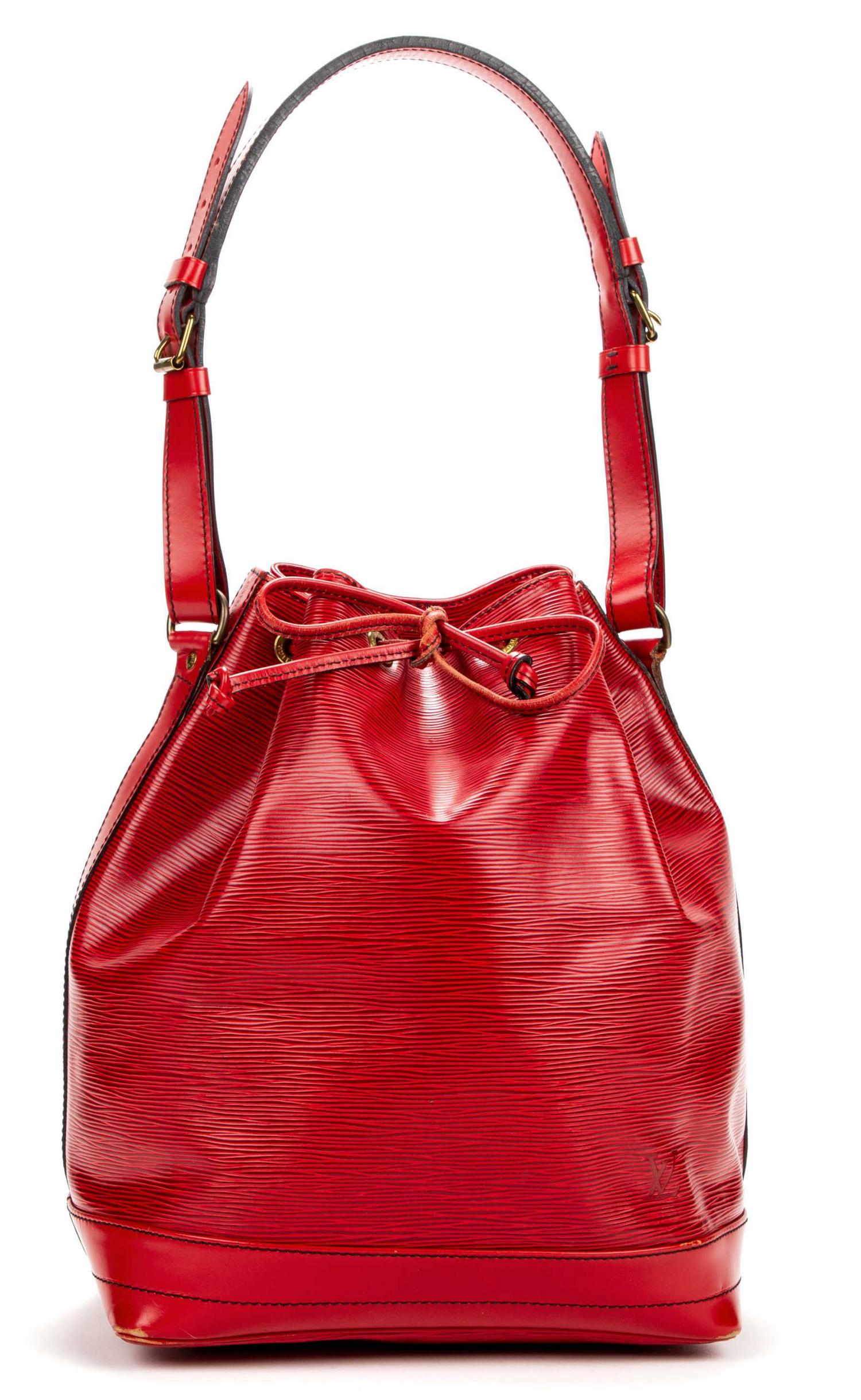 LOUIS VUITTON 'NOE GM' RED EPI LEATHER BUCKET BAG (1 of 7)