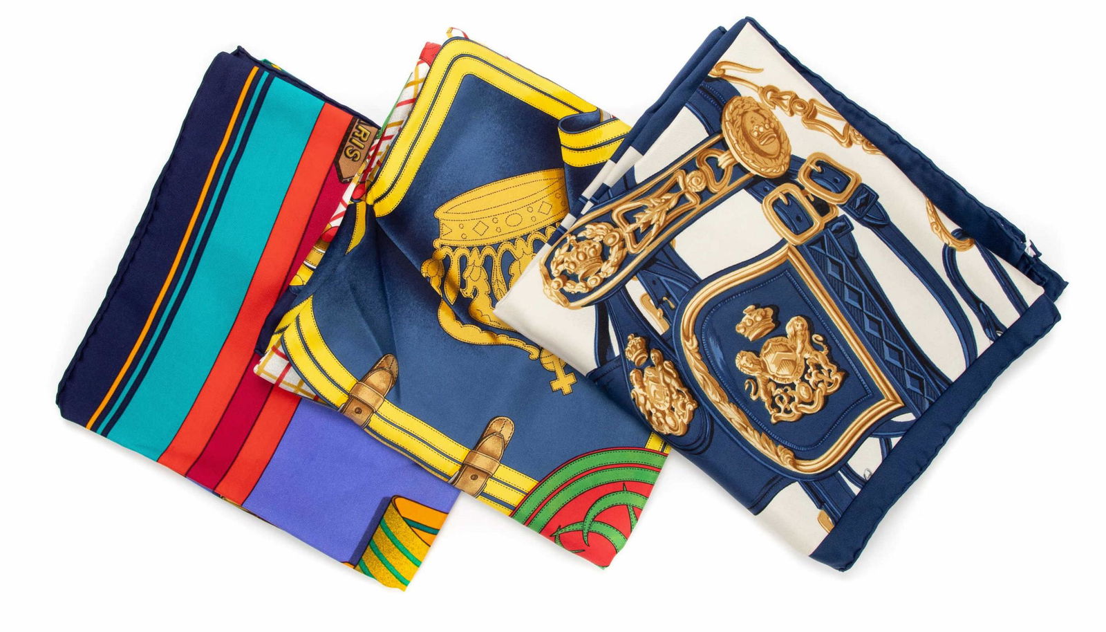 (3) HERMES SILK SCARVES, INCL 'BRIDES DE GALA' (1 of 7)