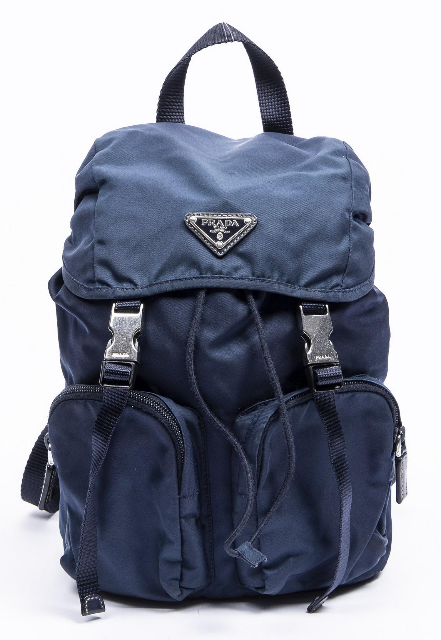 PRADA TESSUTO DRAWSTRING NYLON CANVAS BACKPACK (1 of 8)