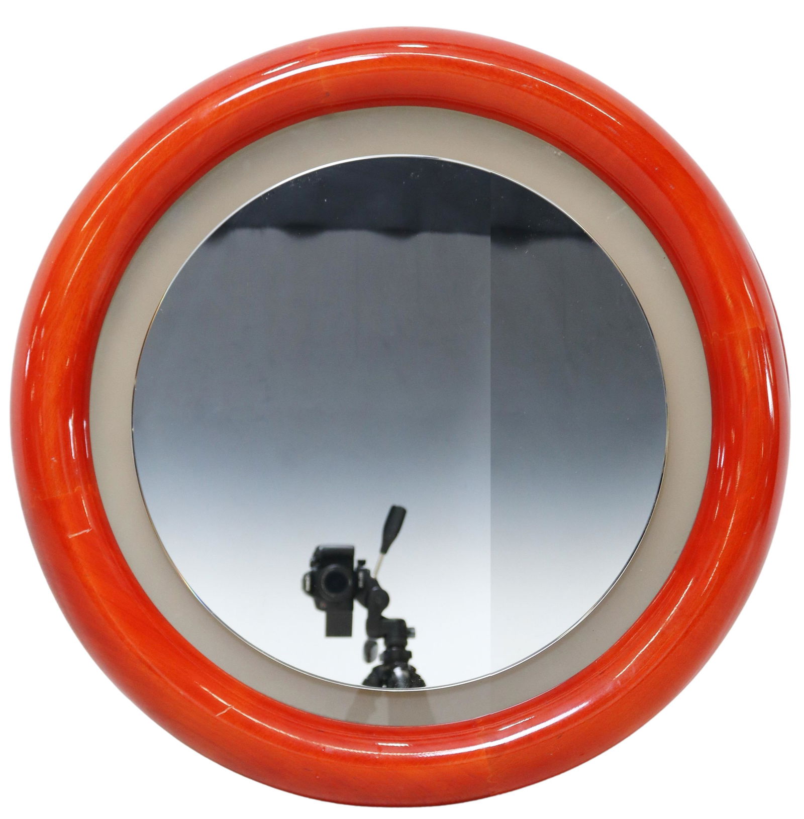 ITALIAN MID-CENTURY MODERN ILLUMINATED WALL MIRROR (1 of 3)