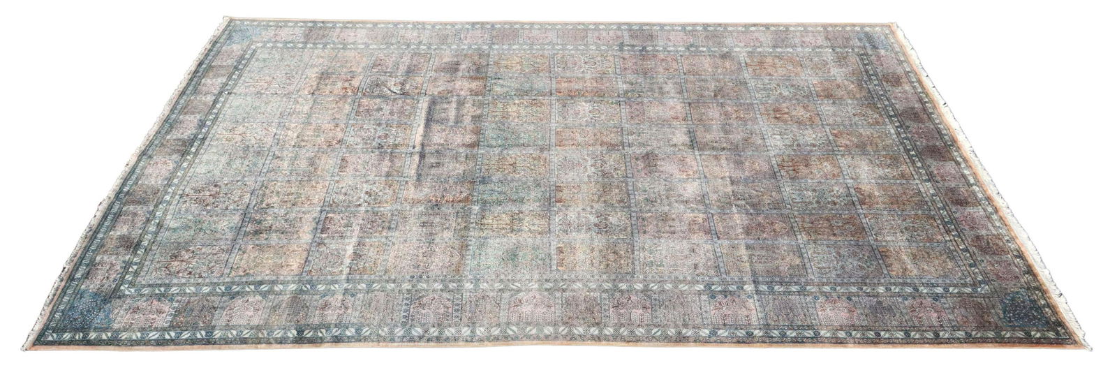 HAND-TIED KASHMIR RUG, INDIA, 17'8" X 11'5.5" (1 of 3)