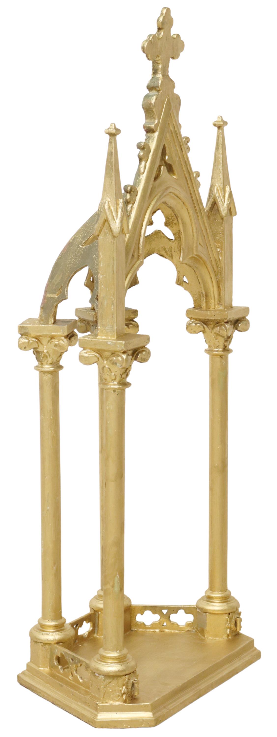 GOTHIC REVIVAL GILT ARCHITECTURAL NICHE (1 of 3)