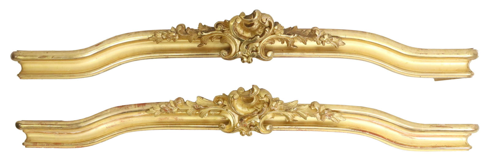 (2) LOUIS XV STYLE GILTWOOD VALENCES/ PELMETS (1 of 2)