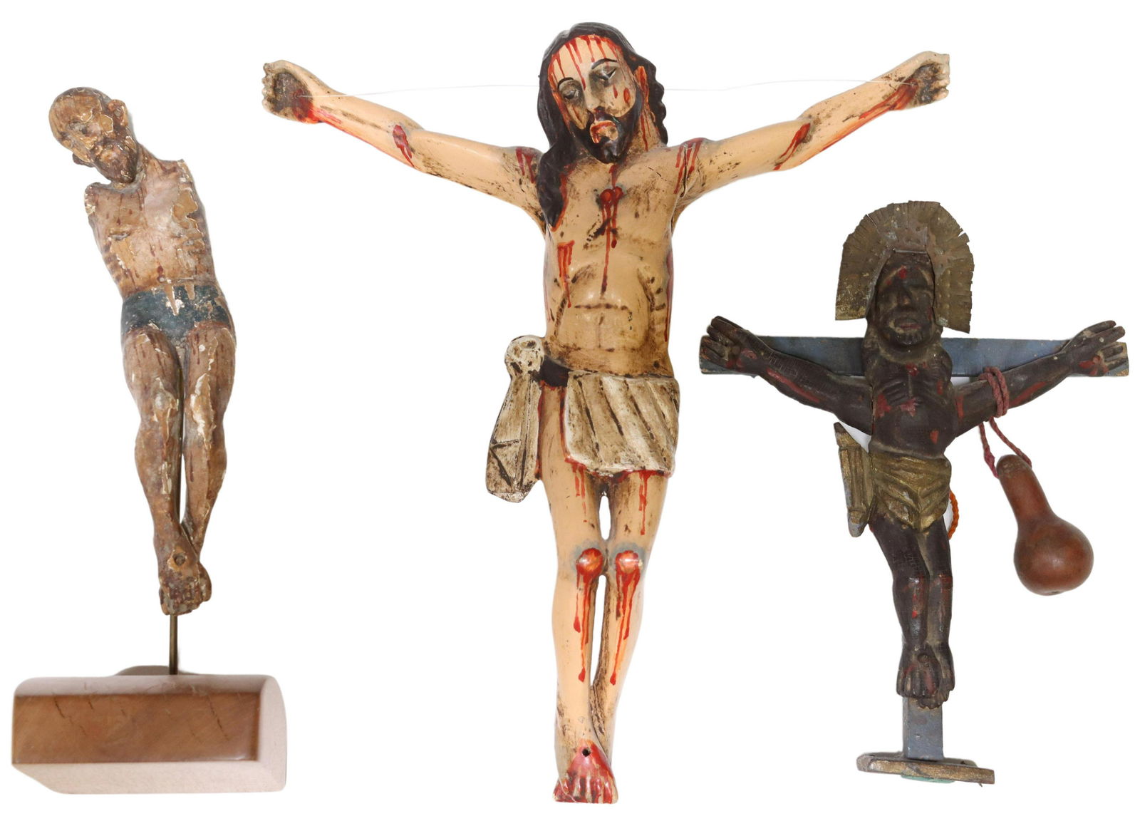 (3) CARVED & PAINTED SANTO FIGURES, CORPUS CHRISTI (1 of 3)