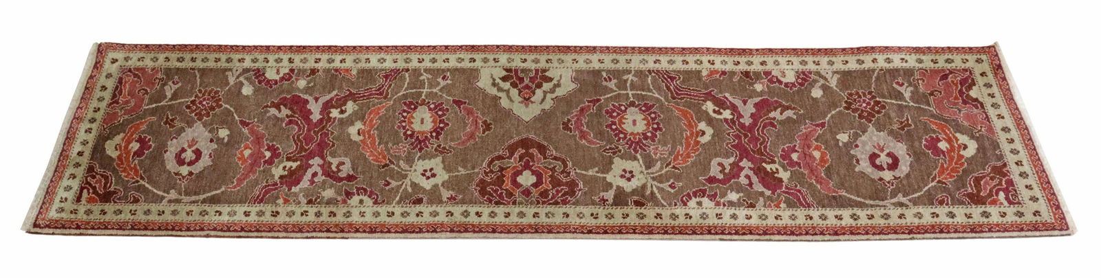 HAND-TIED PESHAWAR WOOL RUNNER, 10'3" X 2'7" (1 of 3)