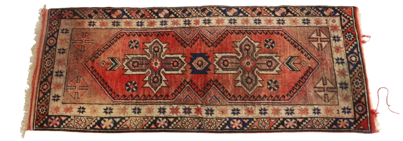 HAND-TIED TURKISH GEOMETRIC RUNNER, 5'11" X 2'6.5" (1 of 4)