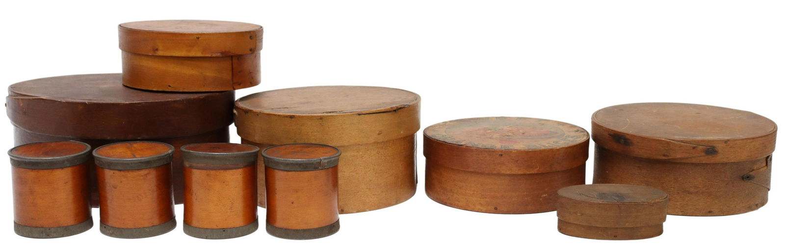 (10) SHAKER BENTWOOD NESTED PANTRY & SPICE BOXES (1 of 4)