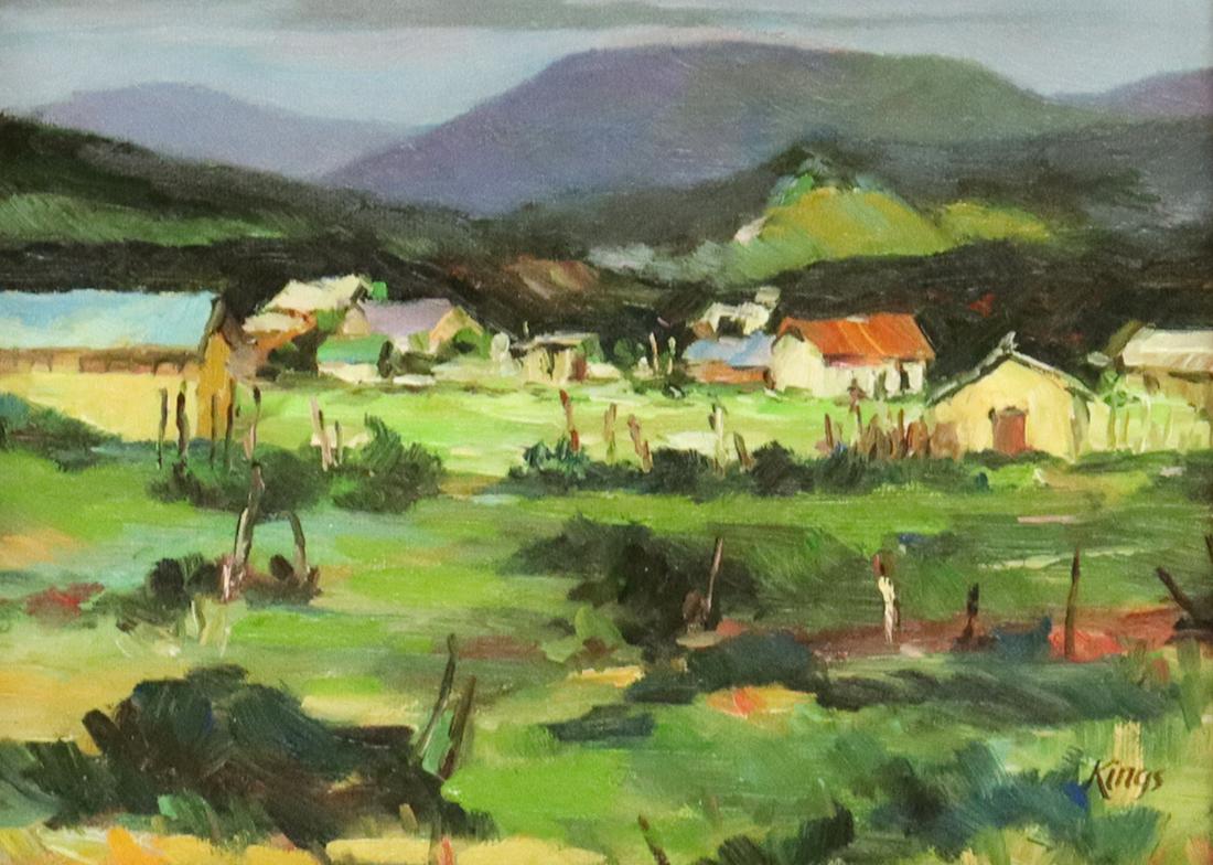 SIGNED KINGS (20TH C.) LANDSCAPE PAINTING (1 of 4)