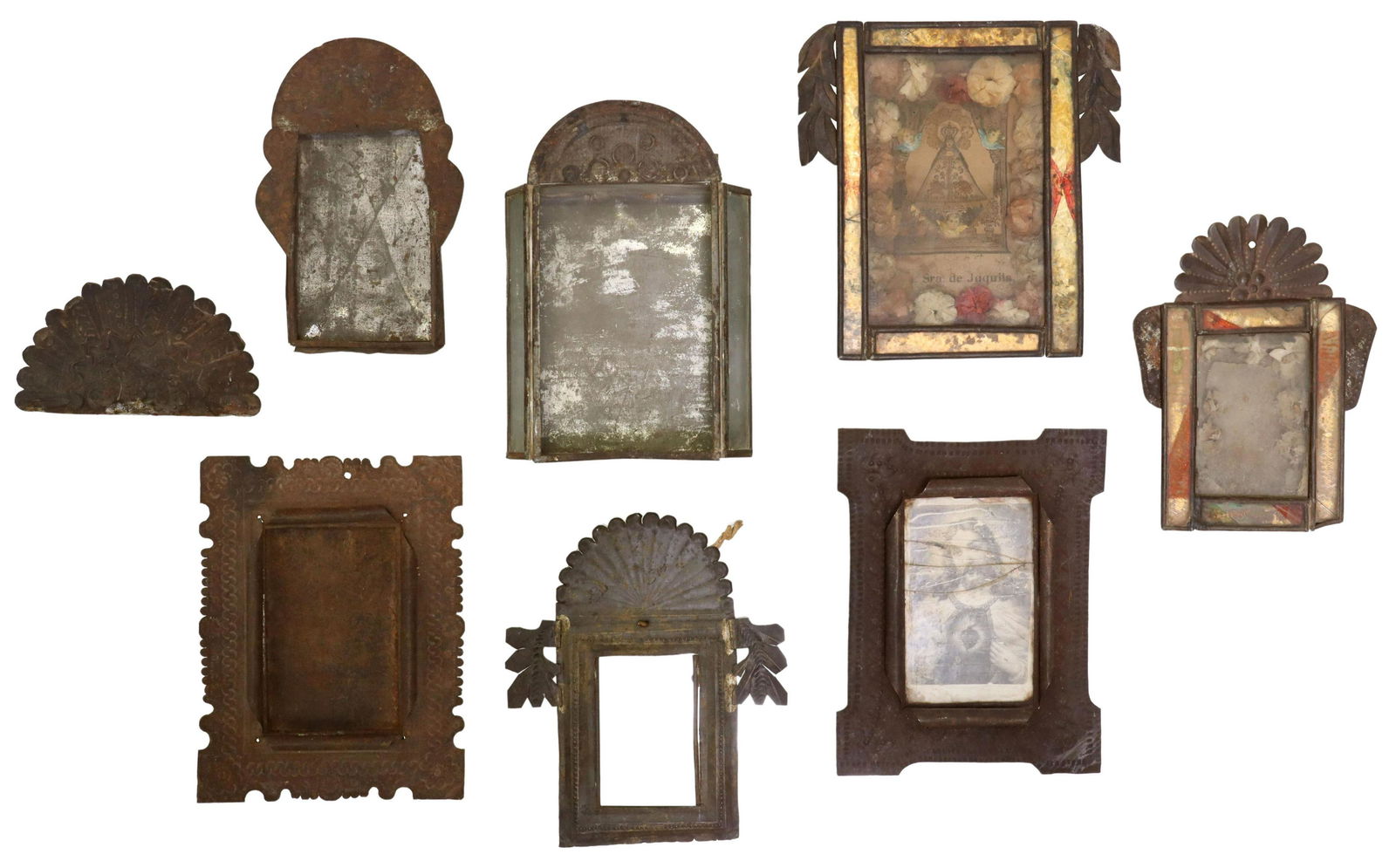 (7) COLLECTION OF EMBOSSED METAL NICHOS/ FRAMES (1 of 4)